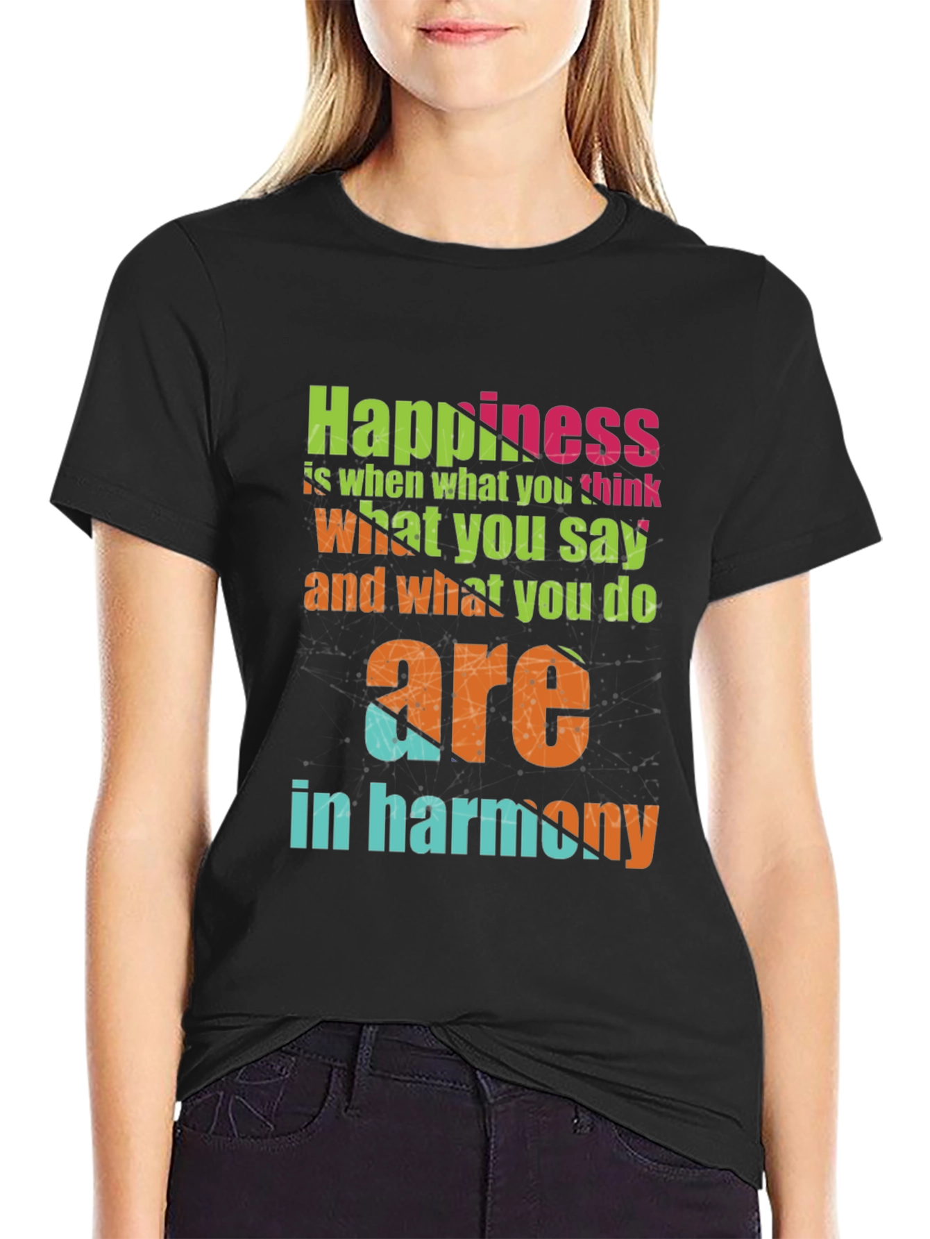Happiness Harmony Graphic T-Shirt