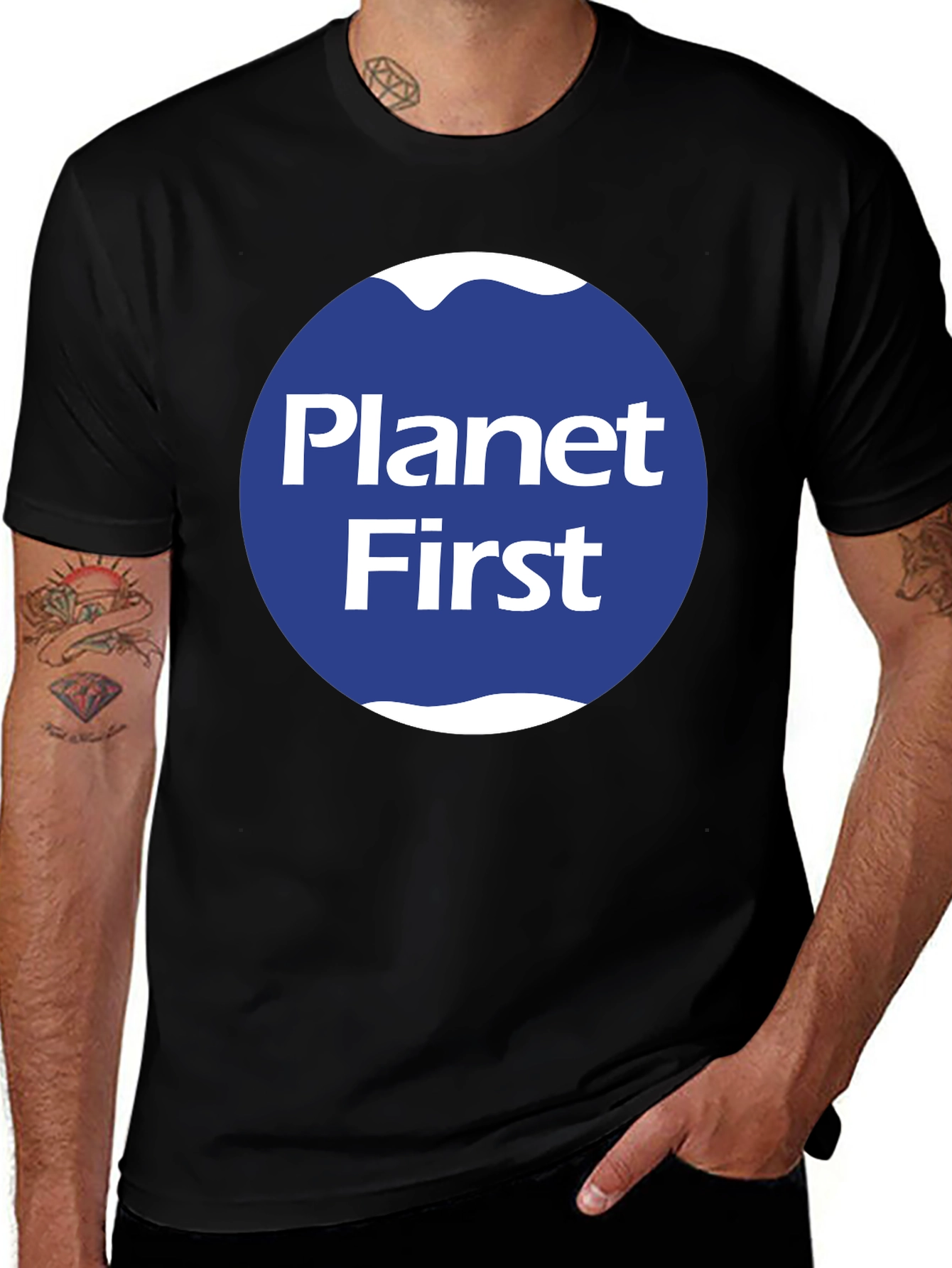 Planet First Graphic Tee - Black