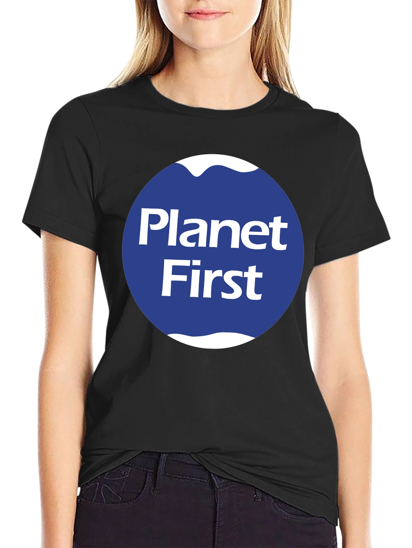 Planet First Graphic Tee - Black