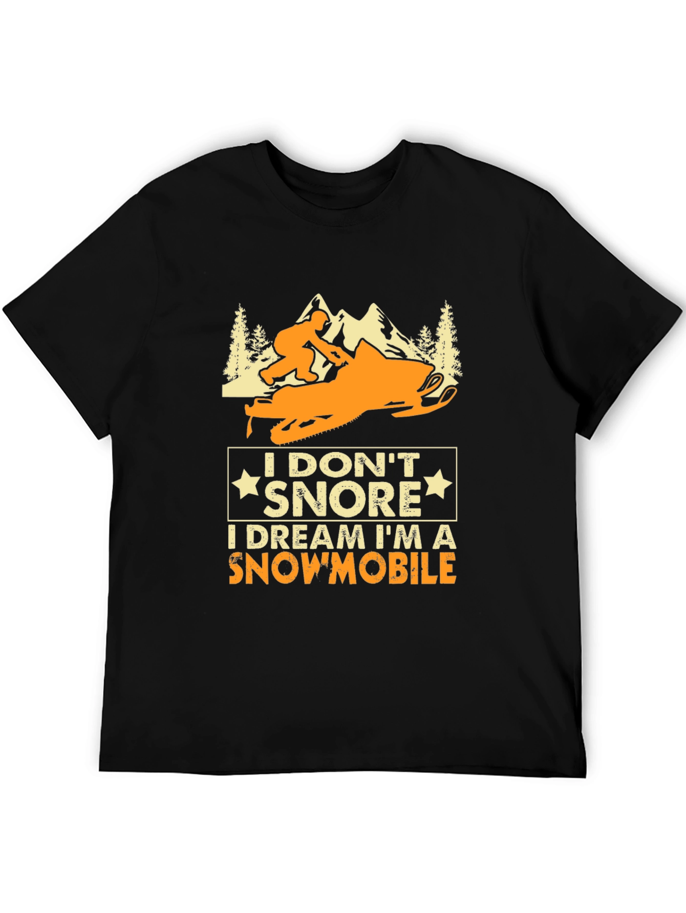 Snowmobile Dreamer T-Shirt - Funny Snoring Tee
