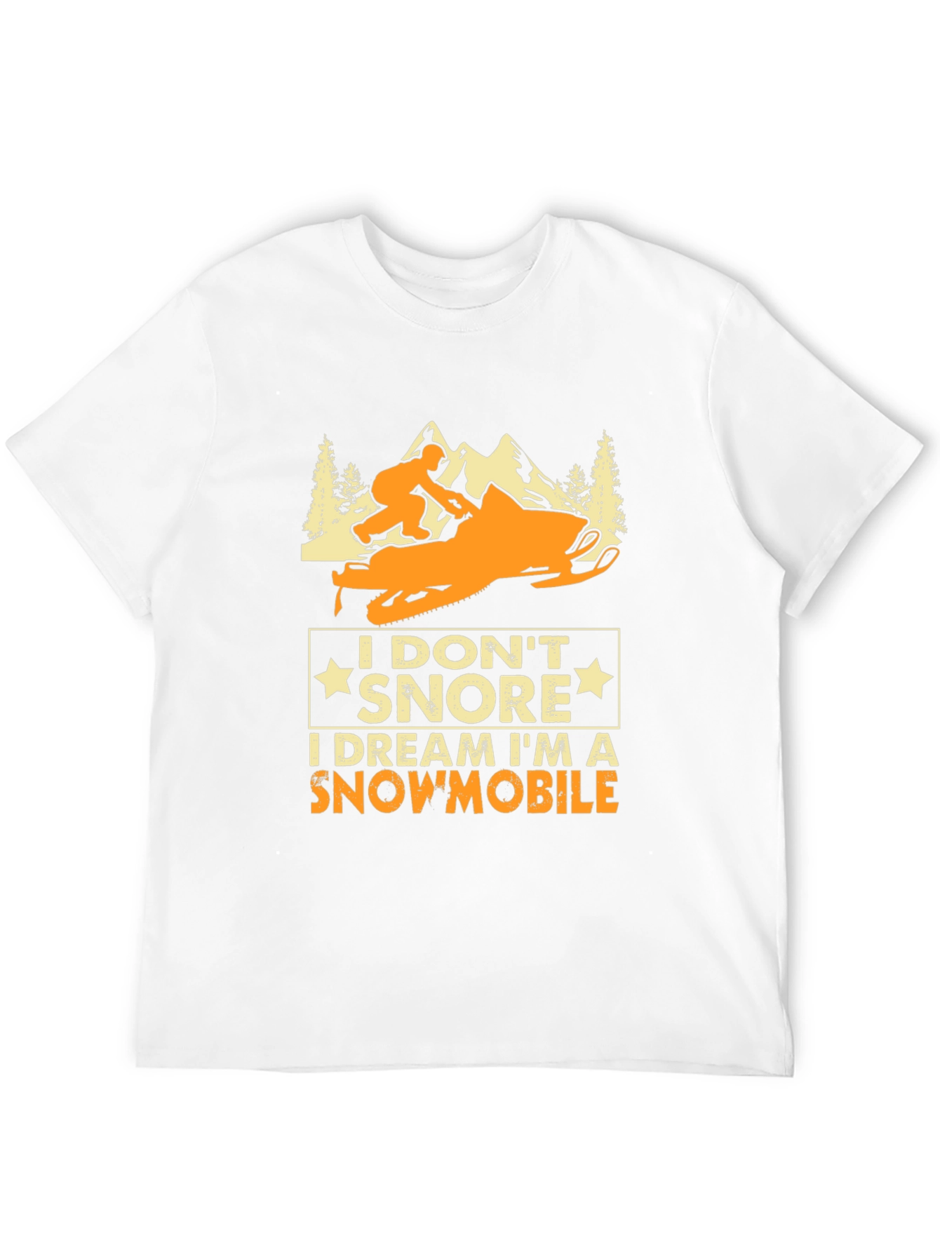 Snowmobile Dreamer T-Shirt - Funny Snoring Tee