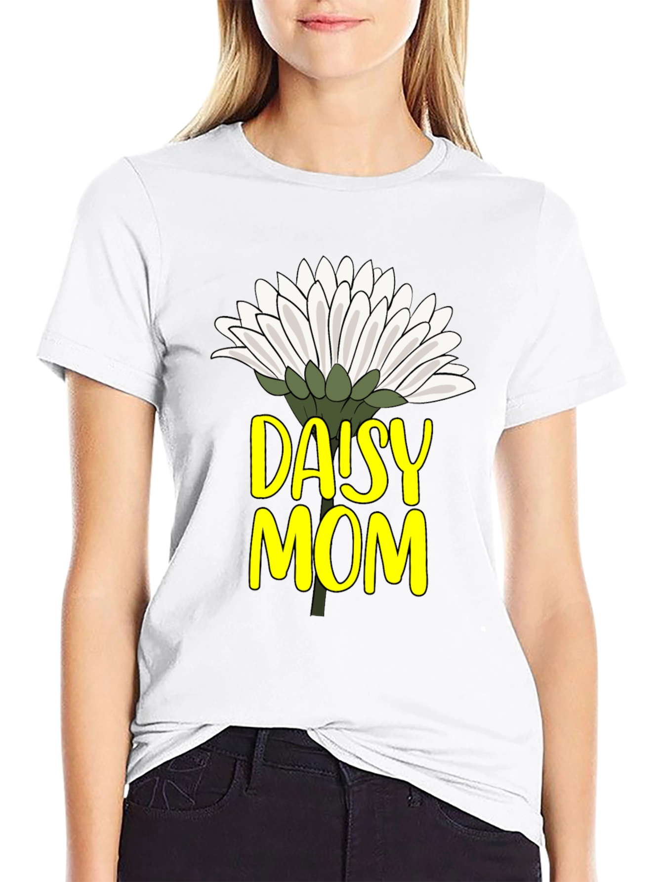 Daisy Mom Graphic Tee - Mothers Day Gift