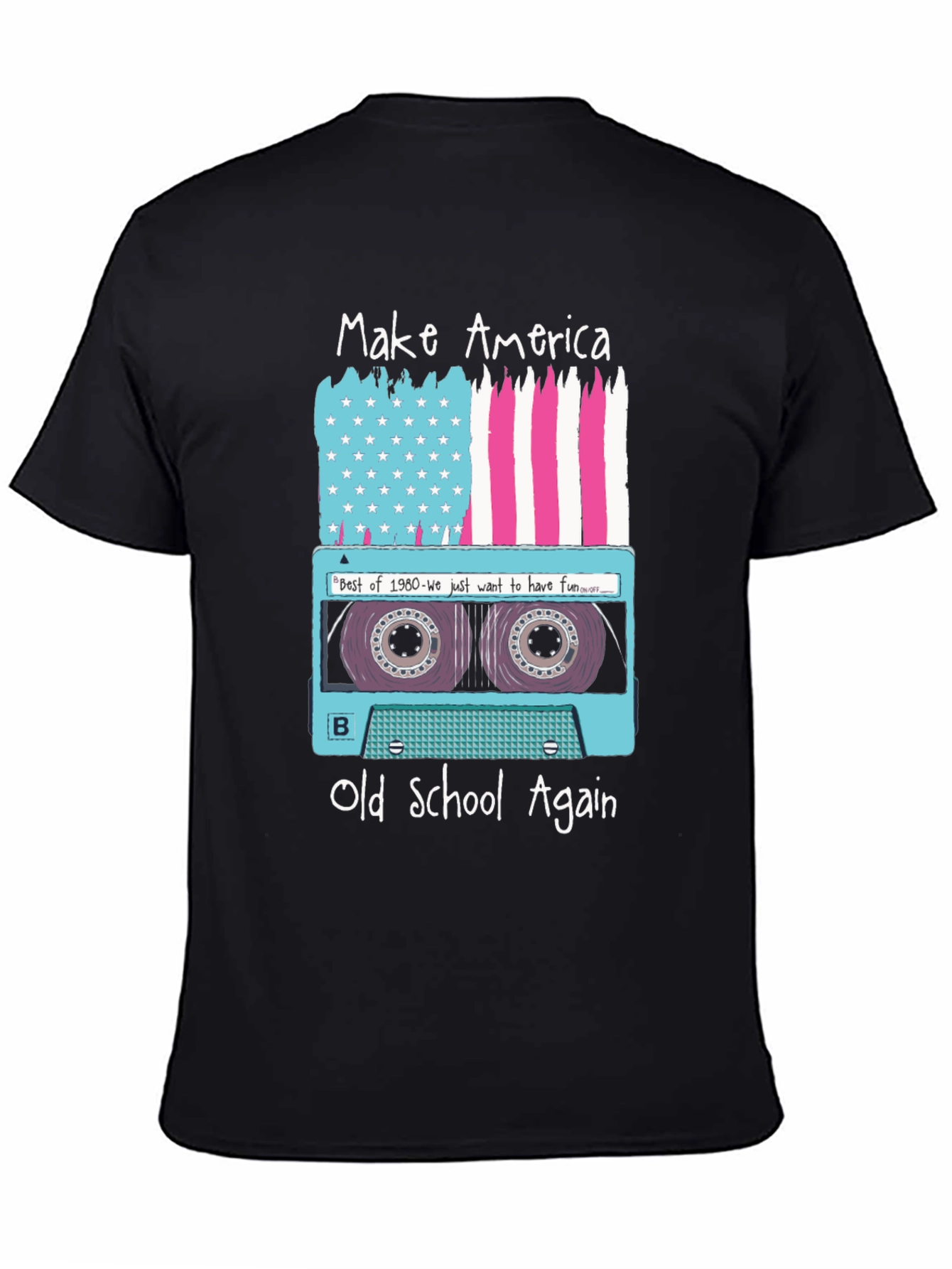 Make America Old School Again Retro Cassette T-Shirt