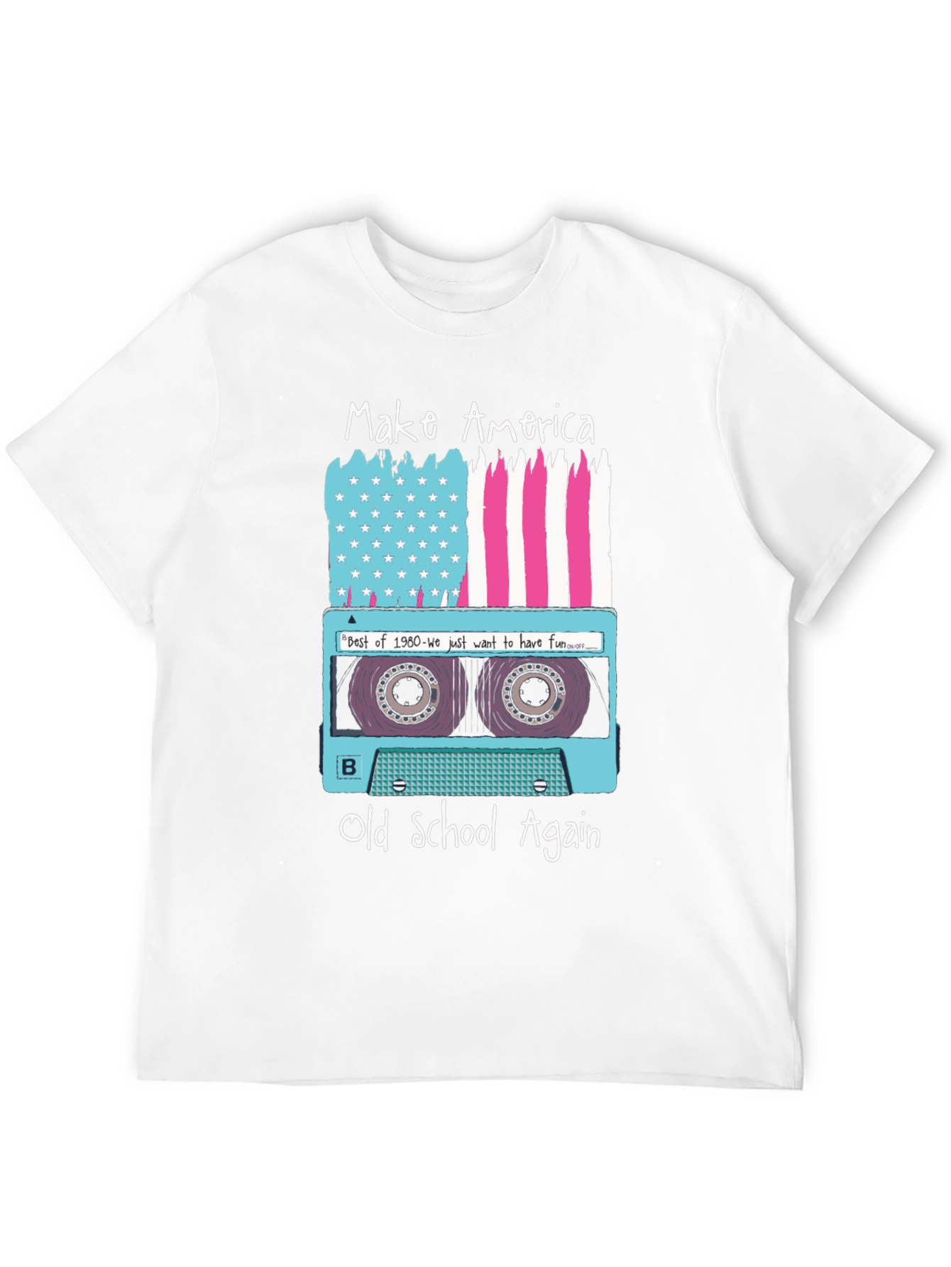 Make America Old School Again Retro Cassette T-Shirt