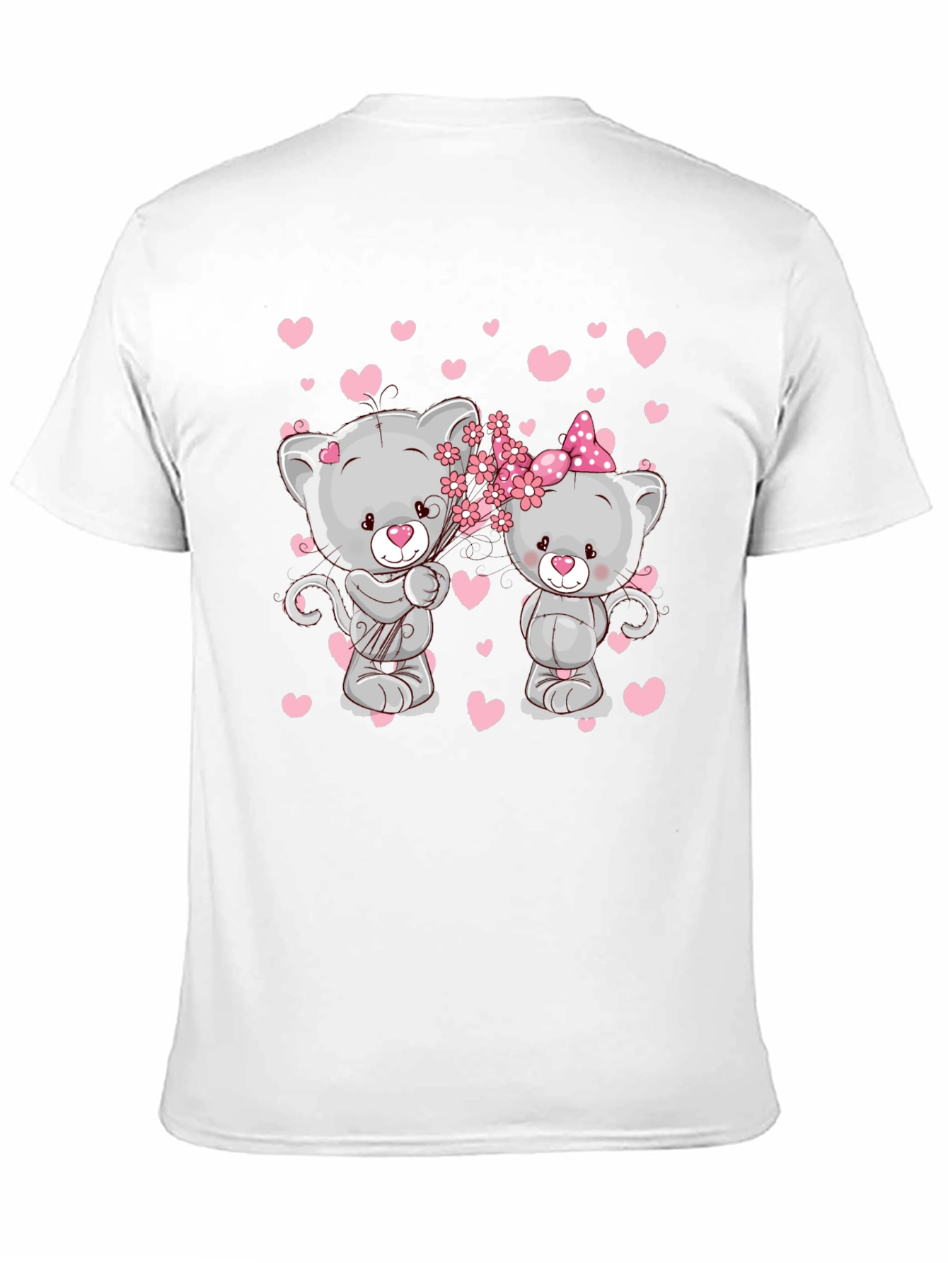 Cute Cats in Love T-Shirt - Valentines Day Tee