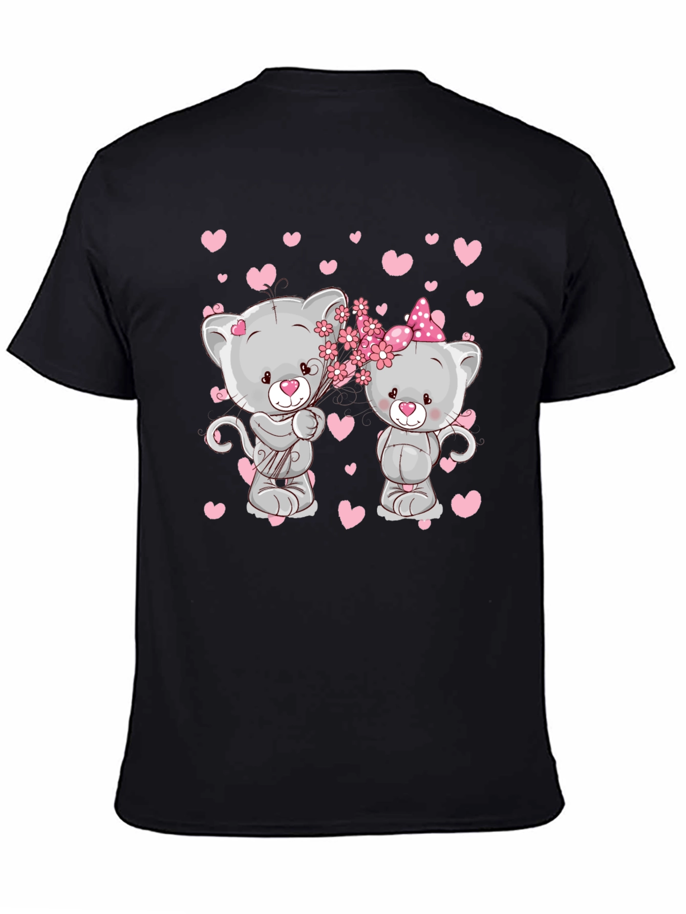 Cute Cats in Love T-Shirt - Valentines Day Tee