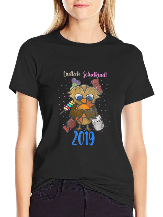 Endlich Schulkind! Owl Graphic T-Shirt 2019
