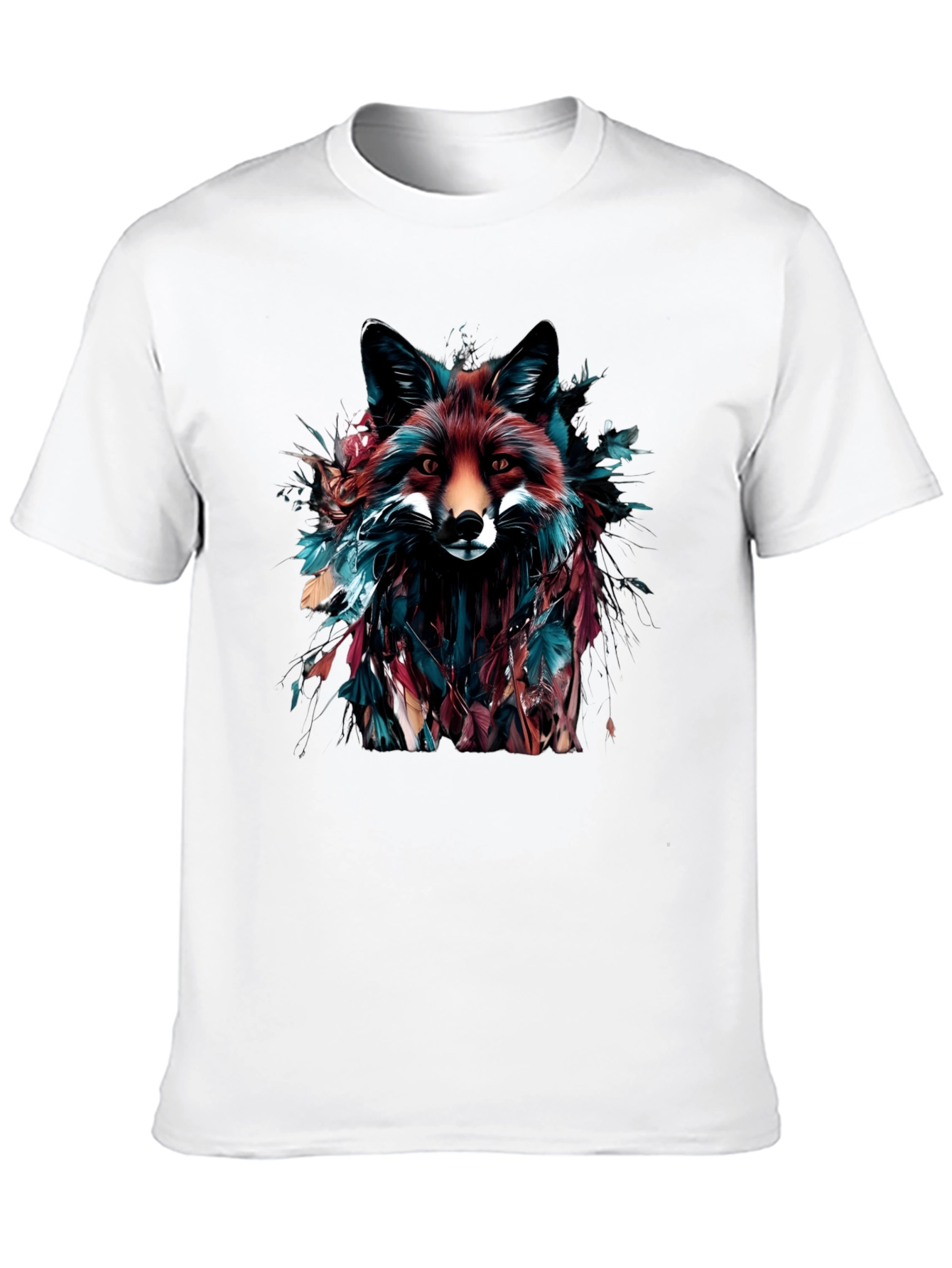 Fox Graphic Print Black T-Shirt