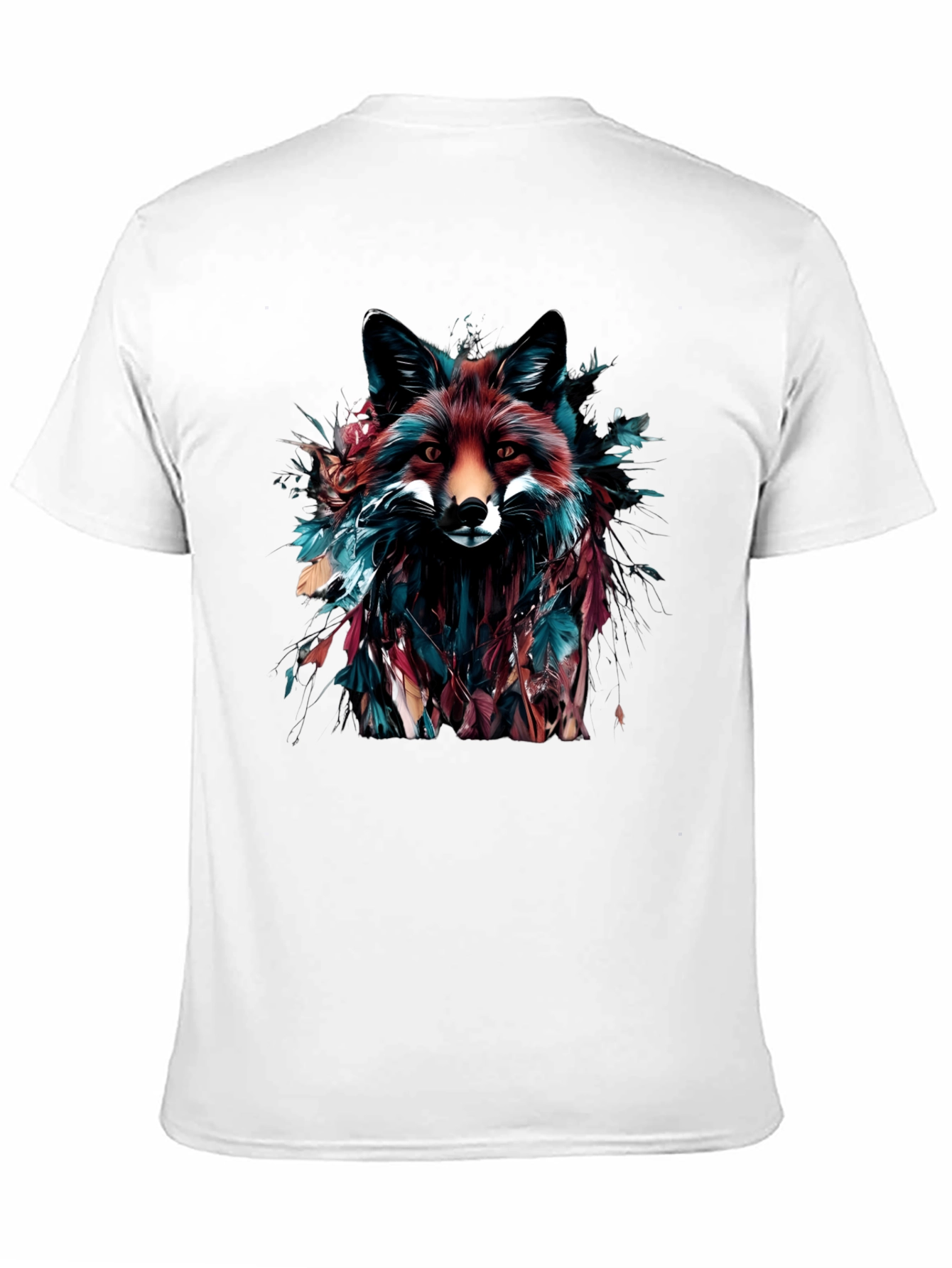 Fox Graphic Print Black T-Shirt