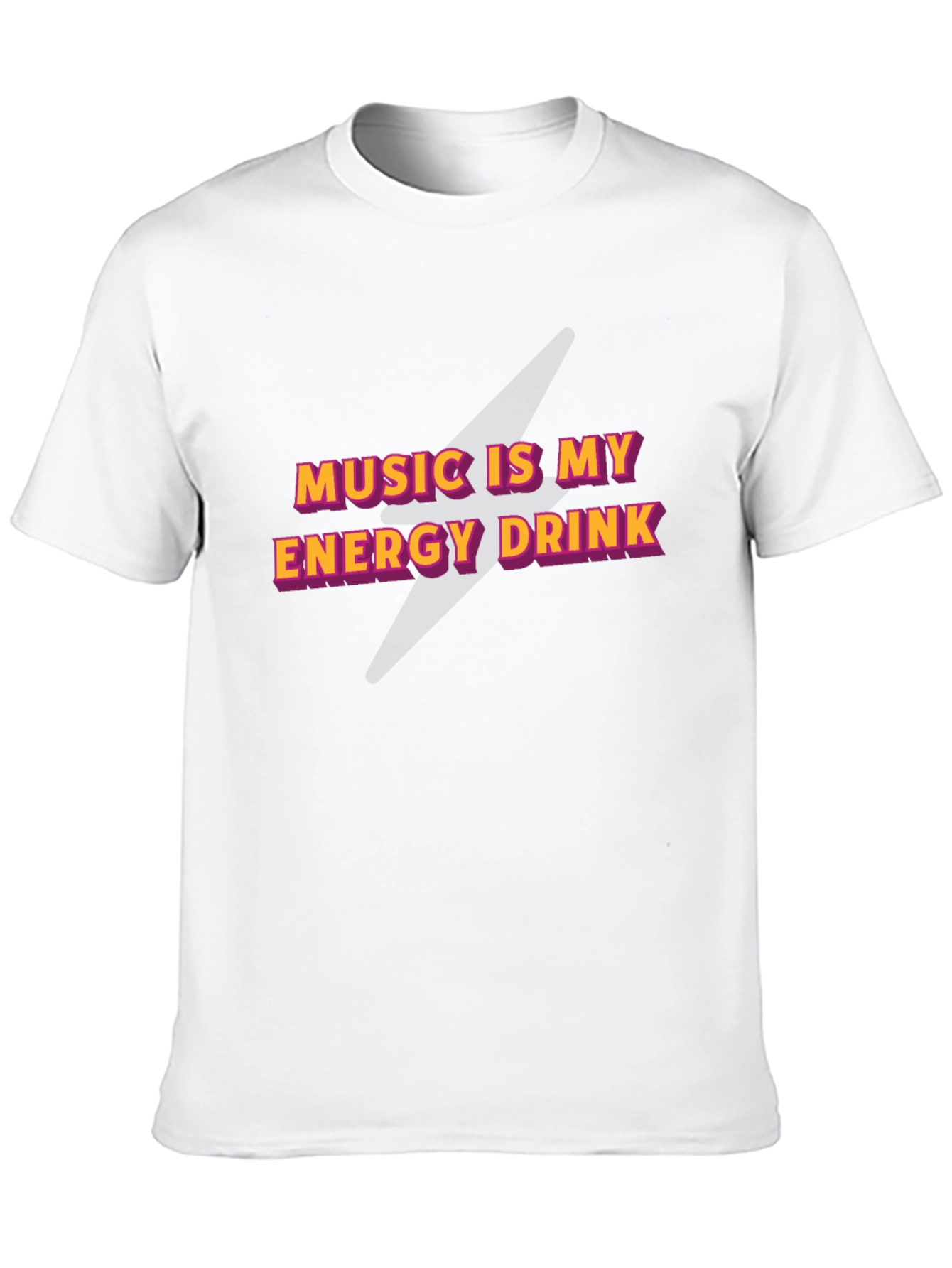Music Is My Energy Drink Graphic Tee - Black