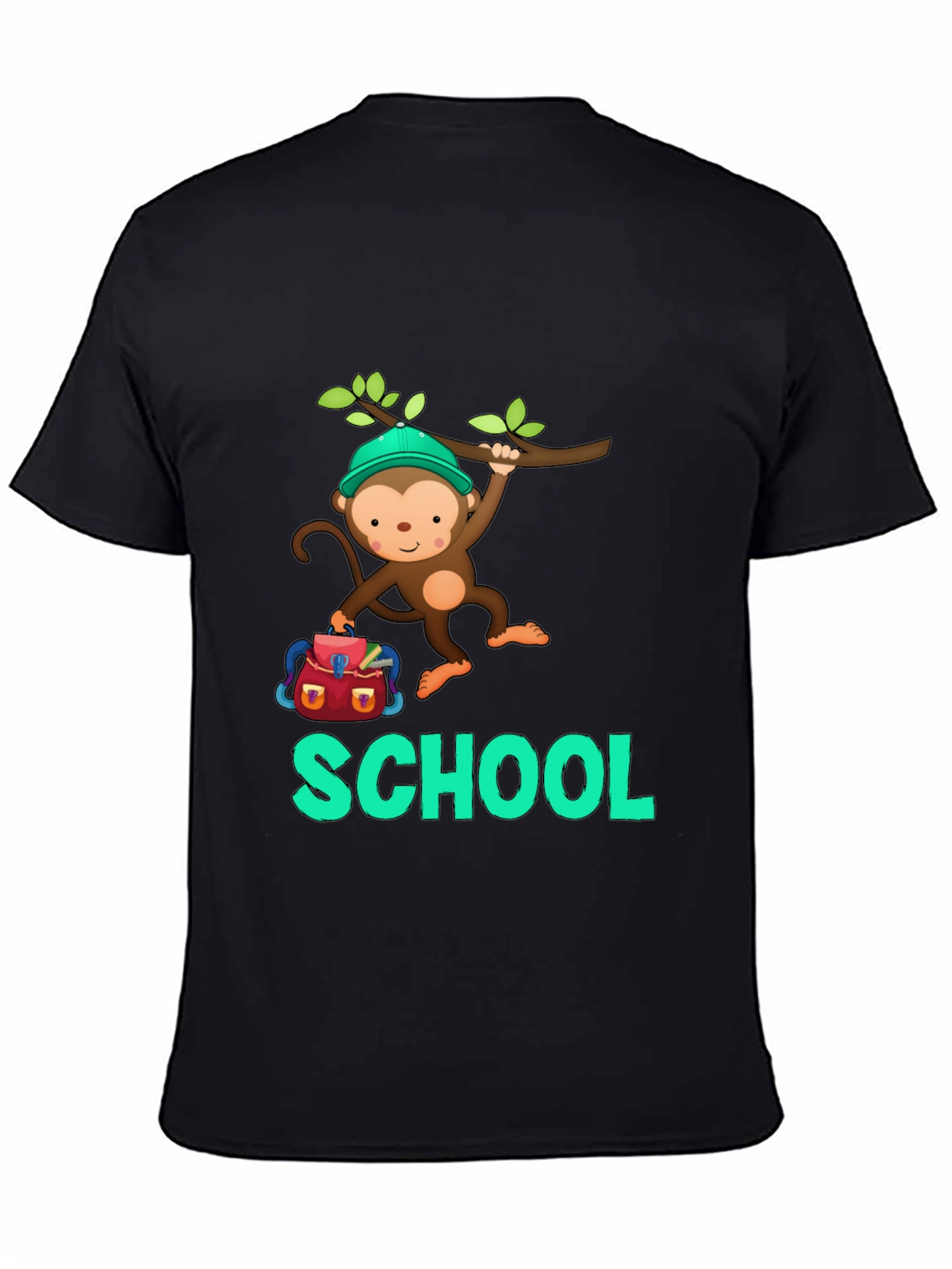 Monkey Back to School Graphic Tee