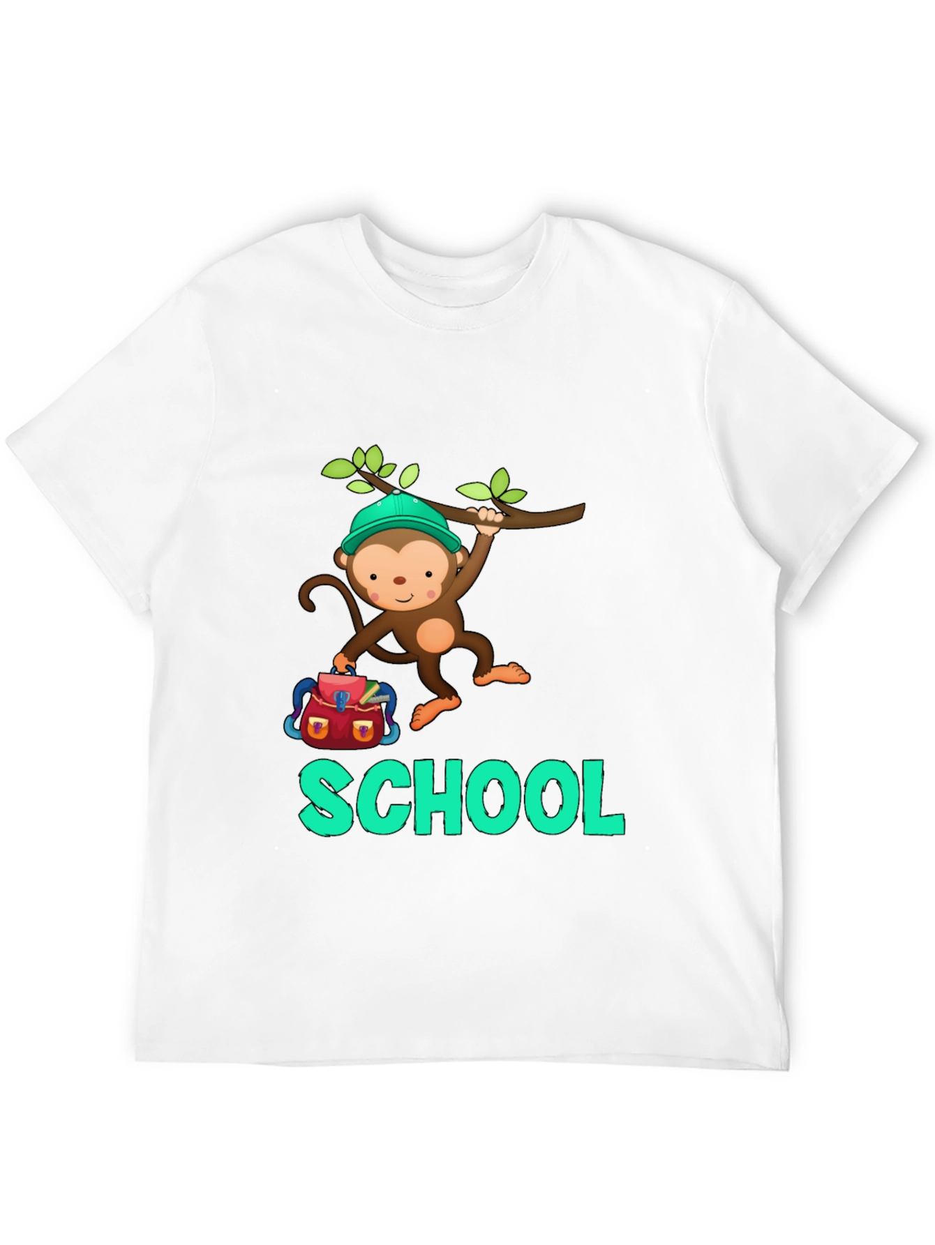 Monkey Back to School Graphic Tee