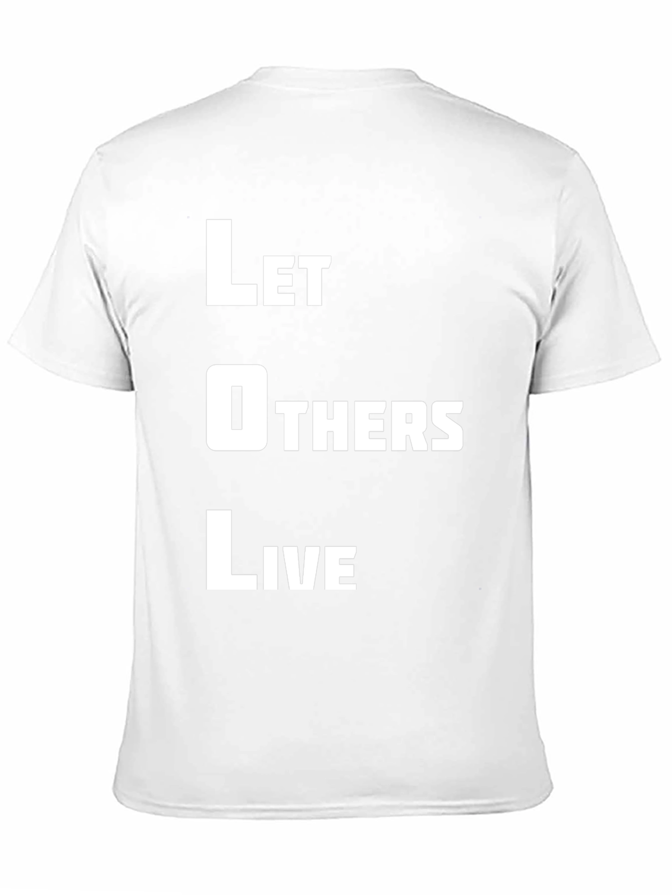 Let Others Live Graphic Print Black T-Shirt