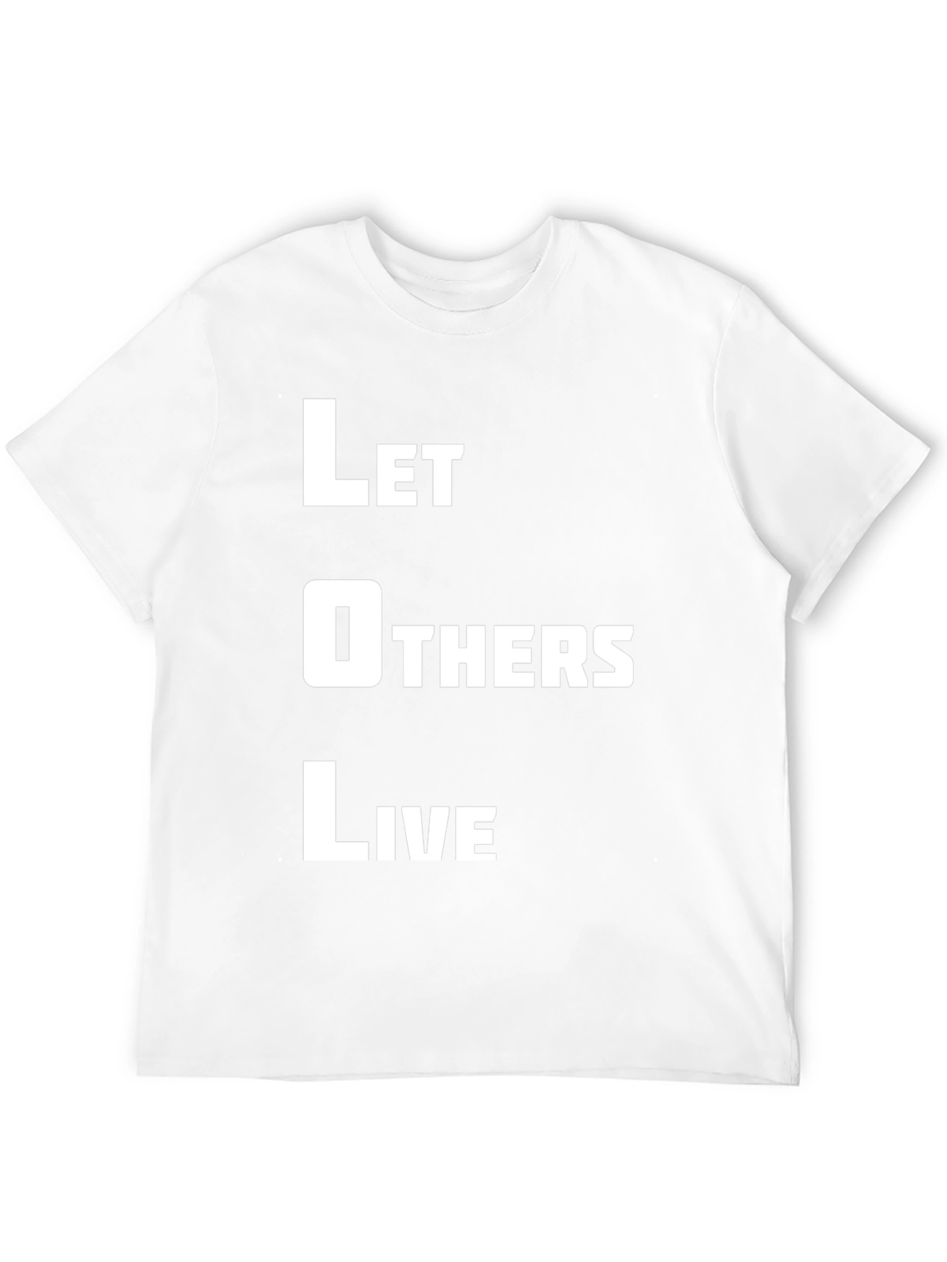 Let Others Live Graphic Print Black T-Shirt