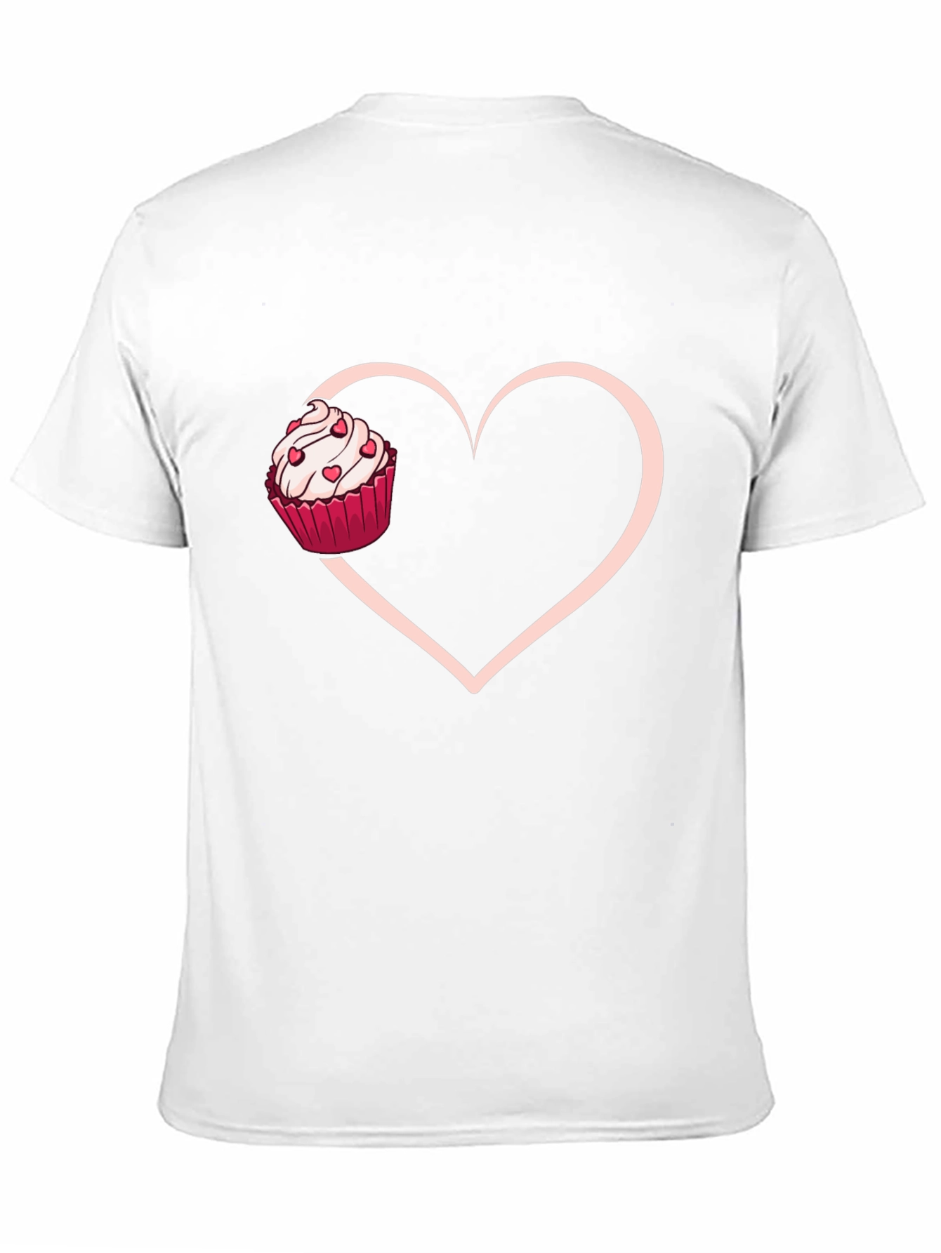 Cupcake Heart Graphic Tee - Sweet Love T-Shirt