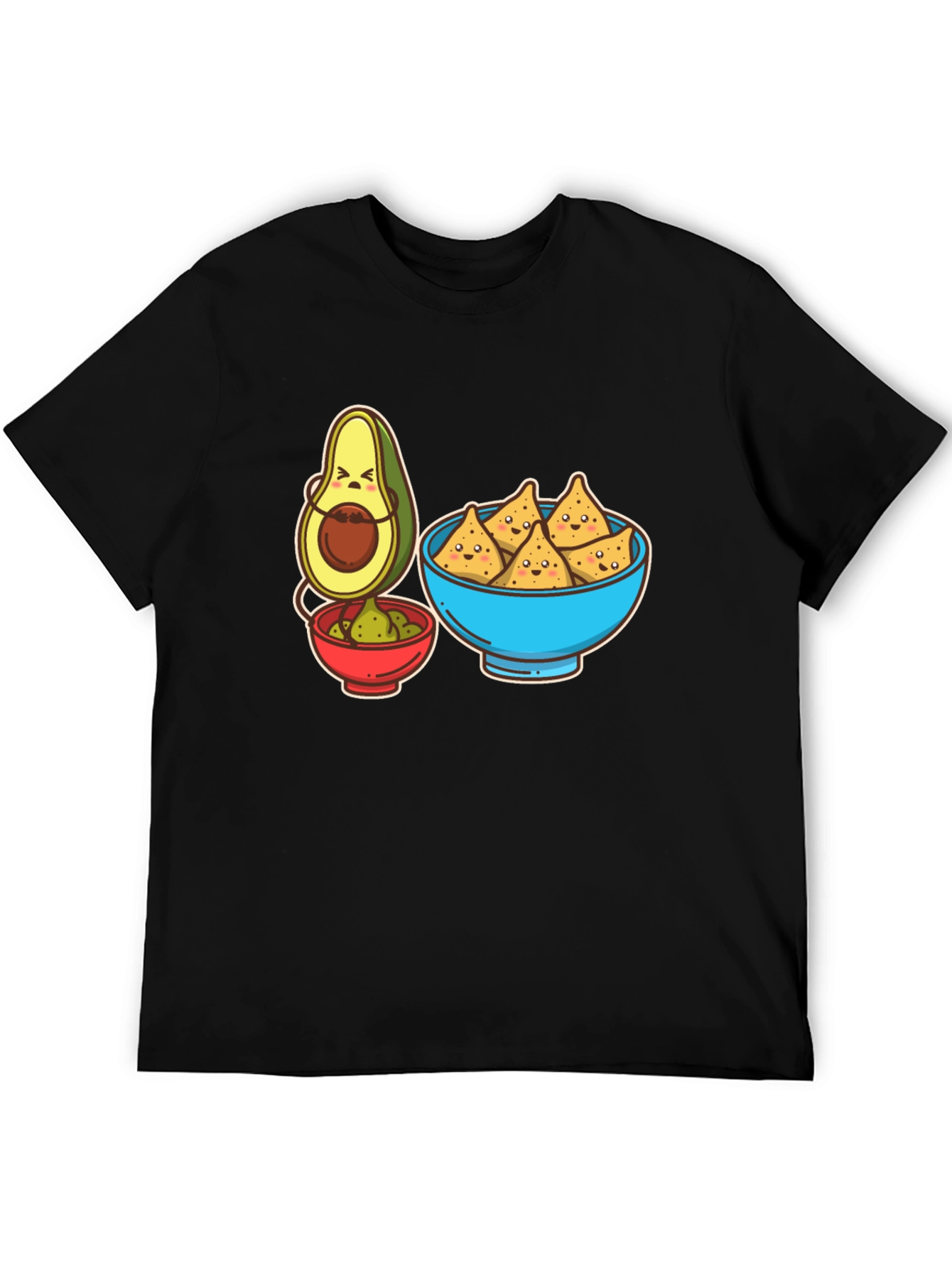 Avocado & Chips Graphic T-Shirt - Funny Foodie Tee