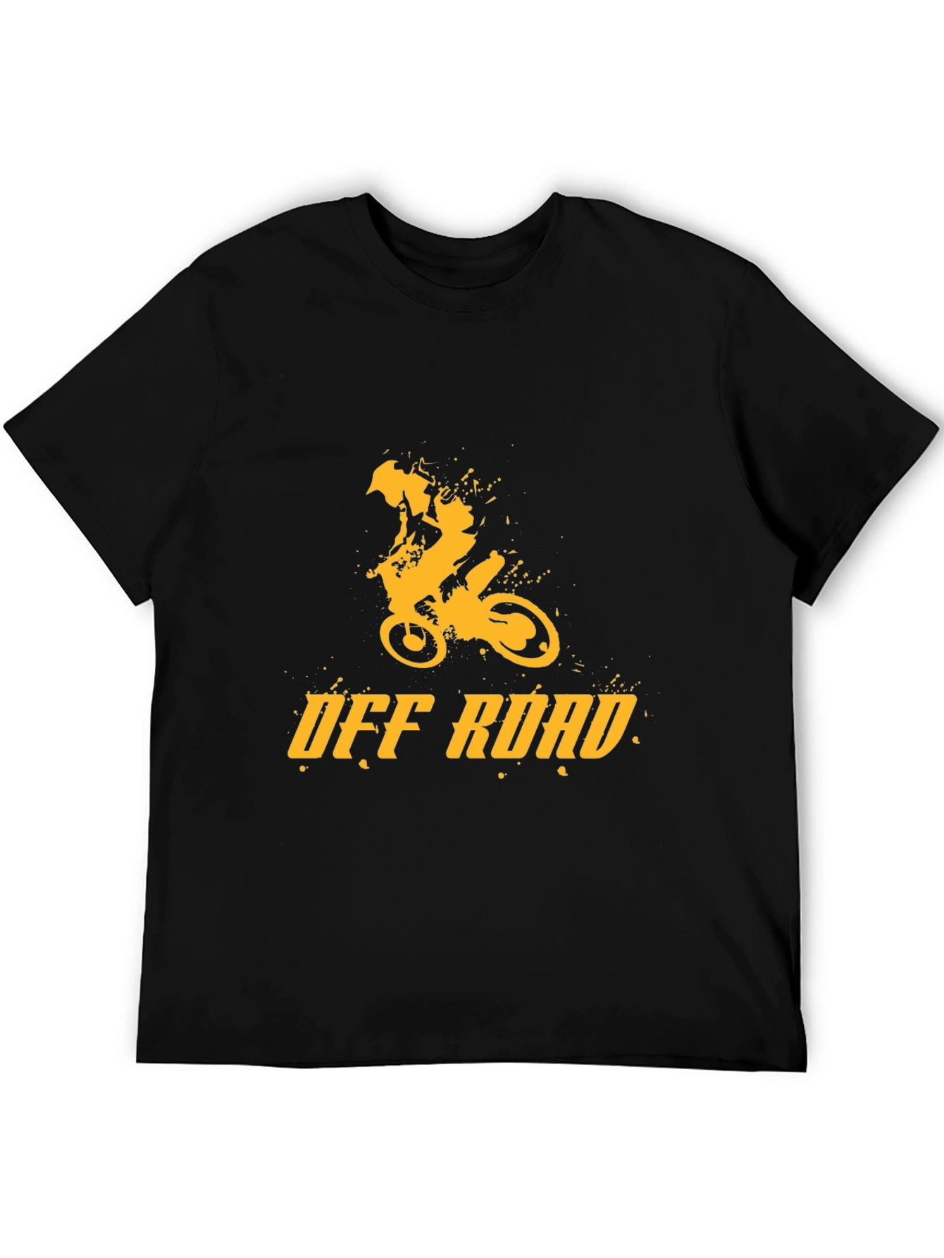 Off Road Dirt Bike Graphic Tee - Black