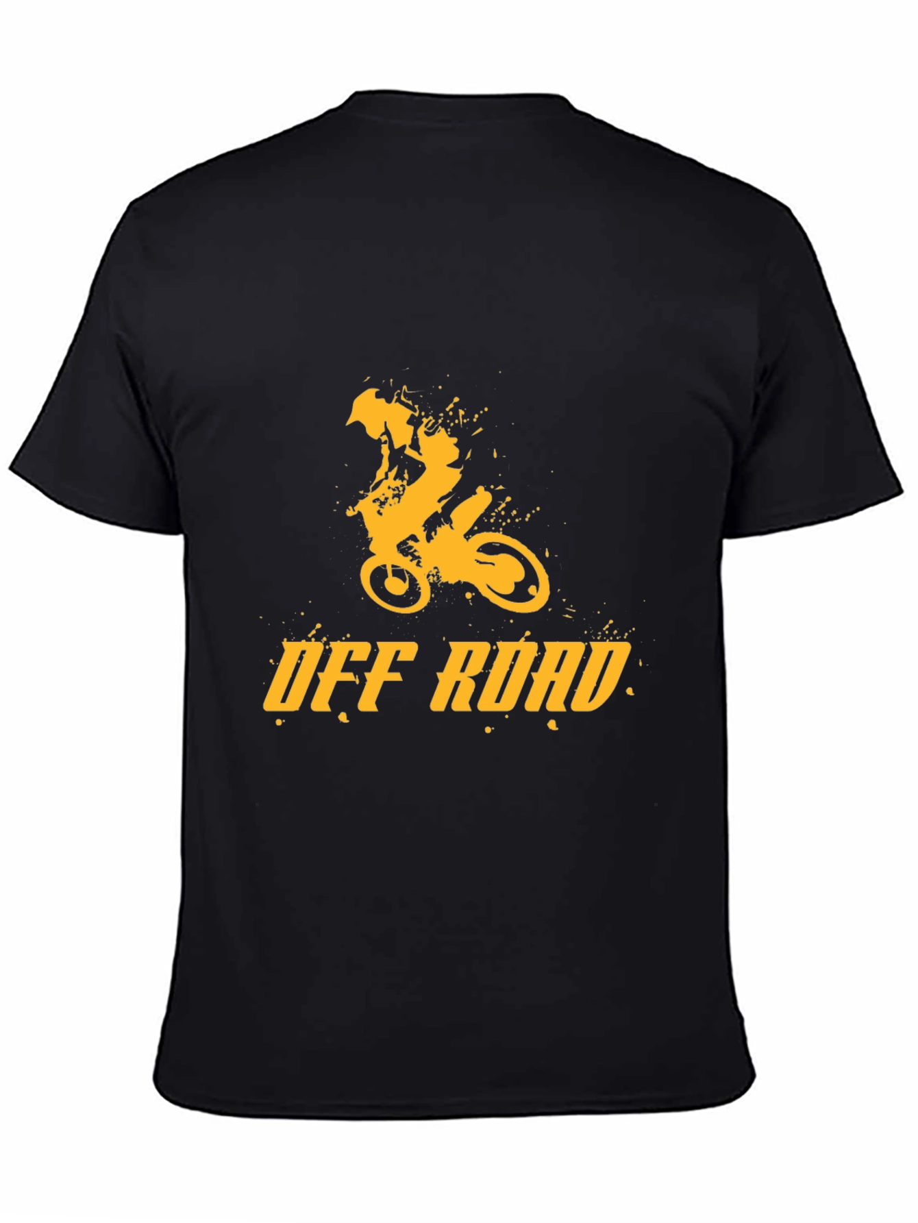 Off Road Dirt Bike Graphic Tee - Black