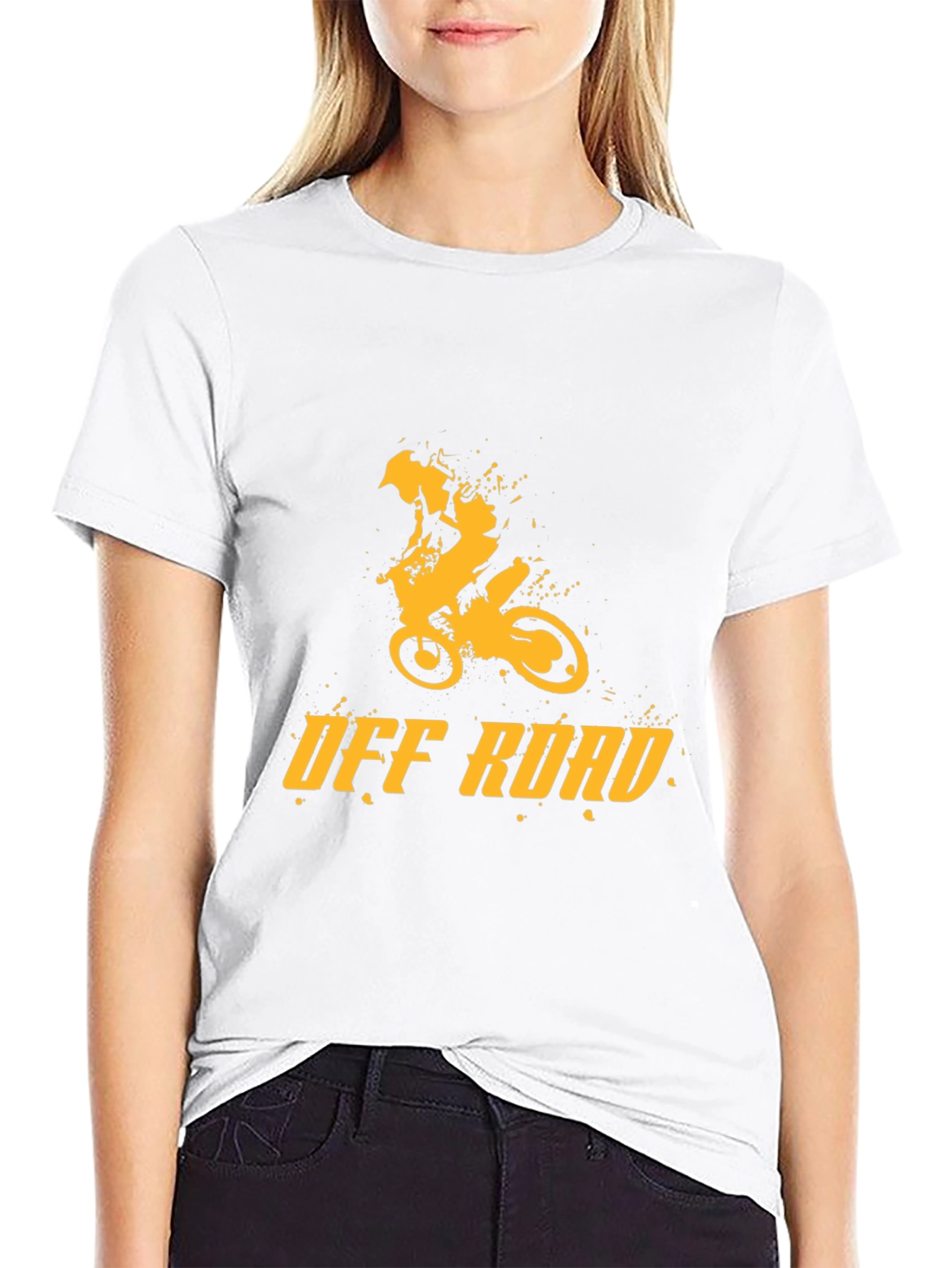 Off Road Dirt Bike Graphic Tee - Black