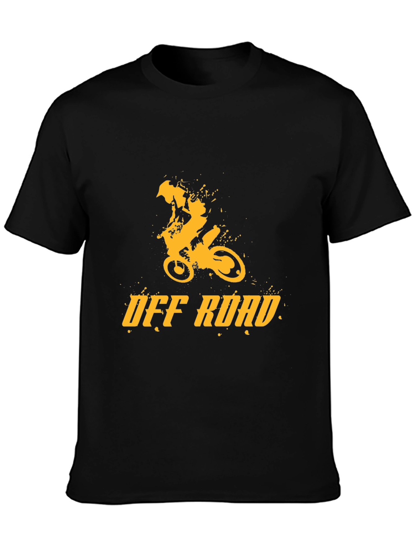 Off Road Dirt Bike Graphic Tee - Black