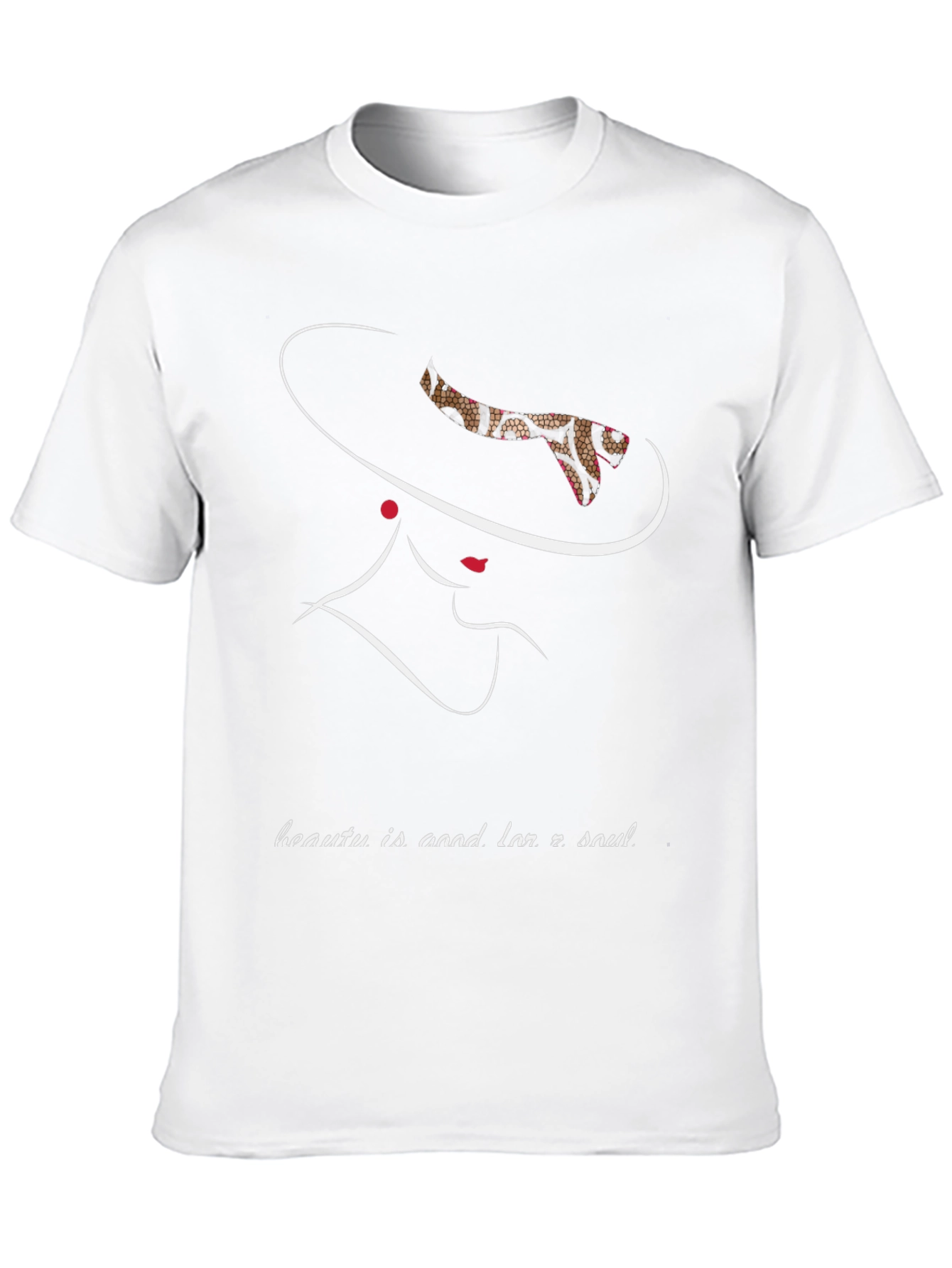 Elegant Woman Silhouette Graphic T-Shirt