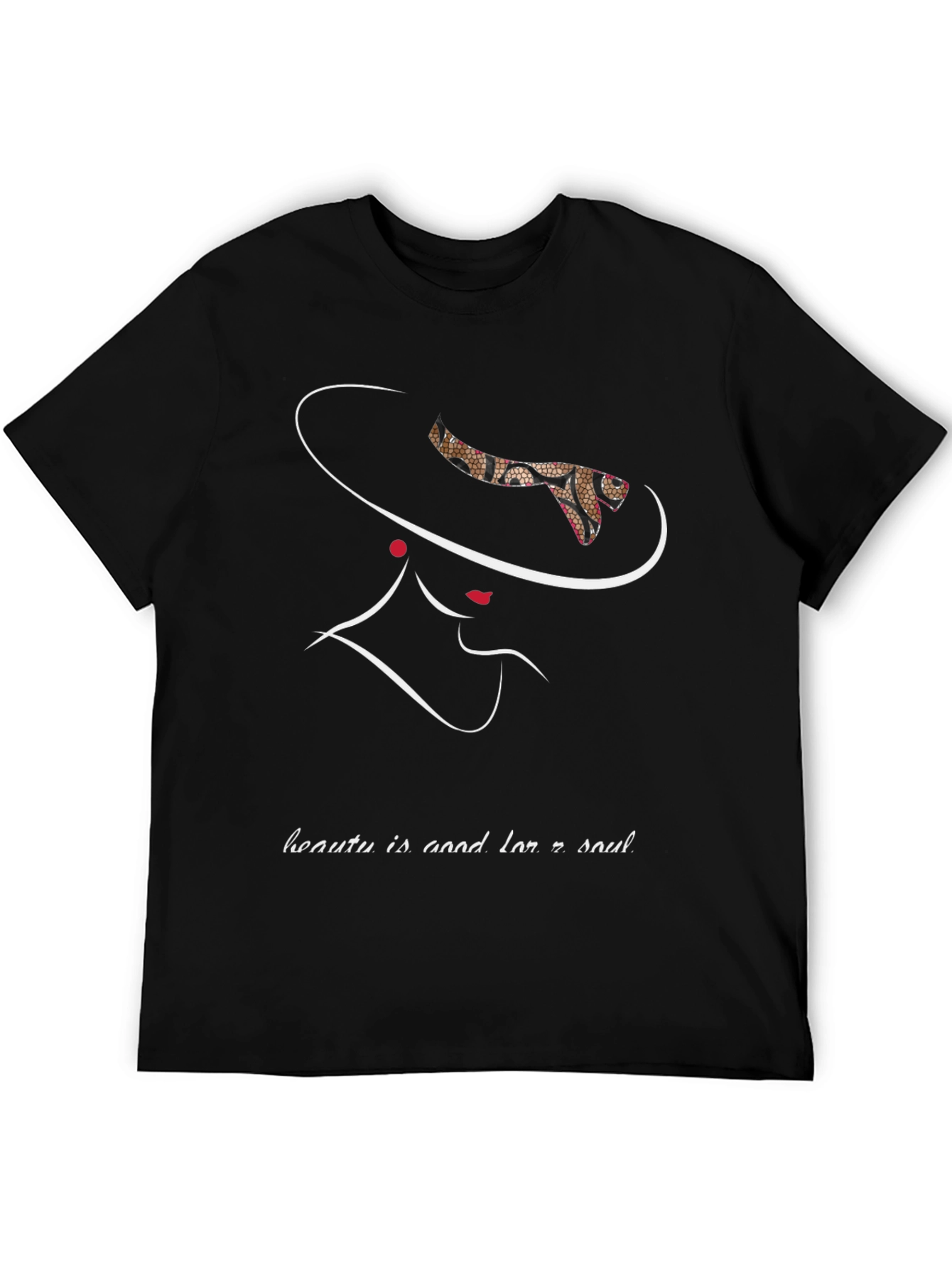 Elegant Woman Silhouette Graphic T-Shirt