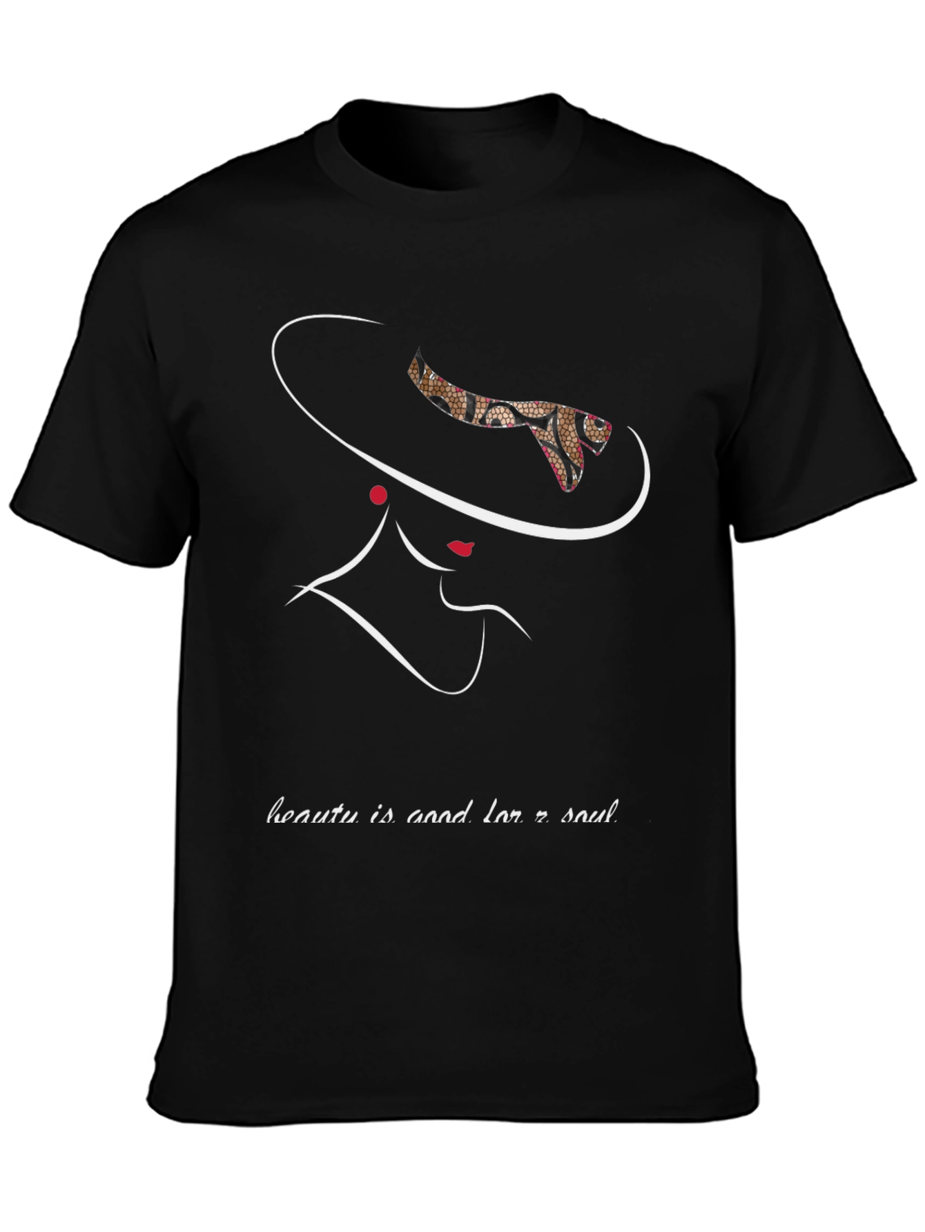 Elegant Woman Silhouette Graphic T-Shirt
