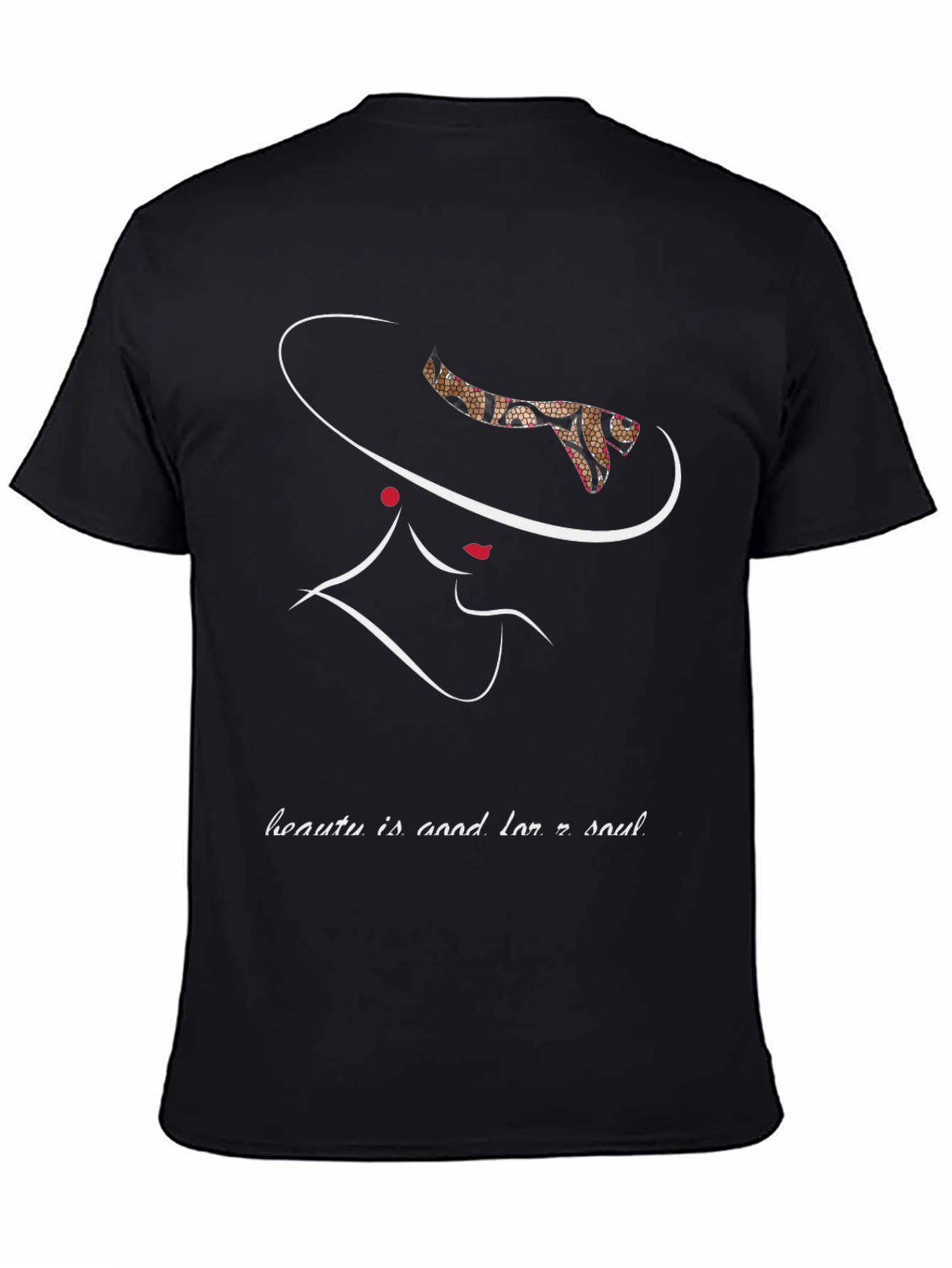 Elegant Woman Silhouette Graphic T-Shirt