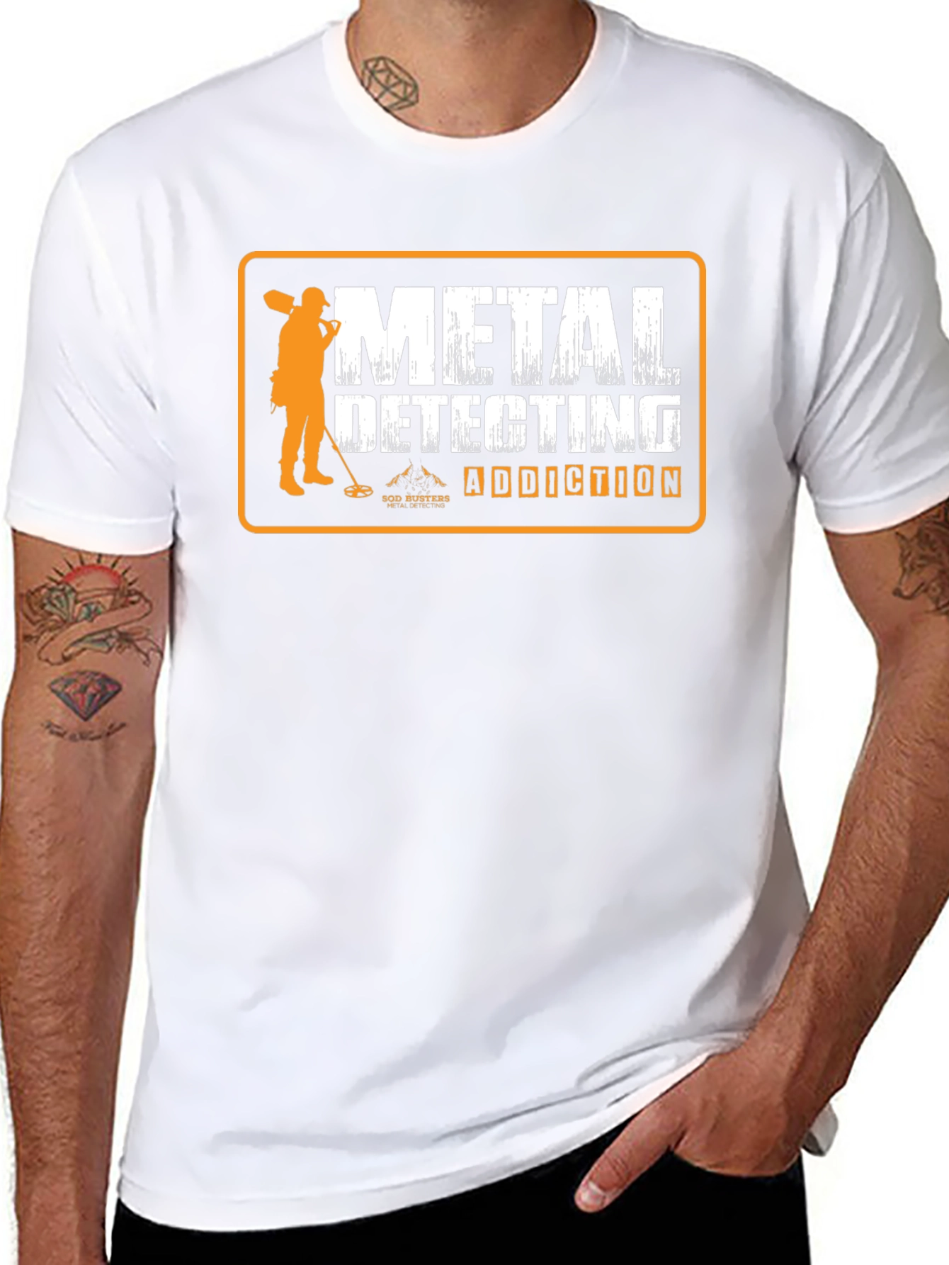 Metal Detecting Addiction T-Shirt - Black