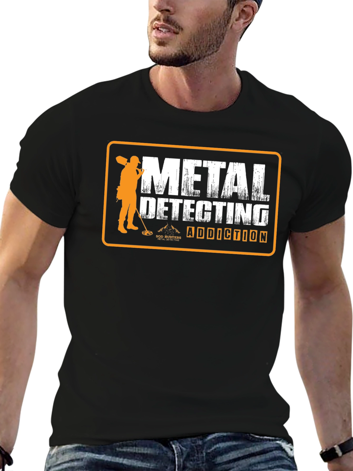 Metal Detecting Addiction T-Shirt - Black