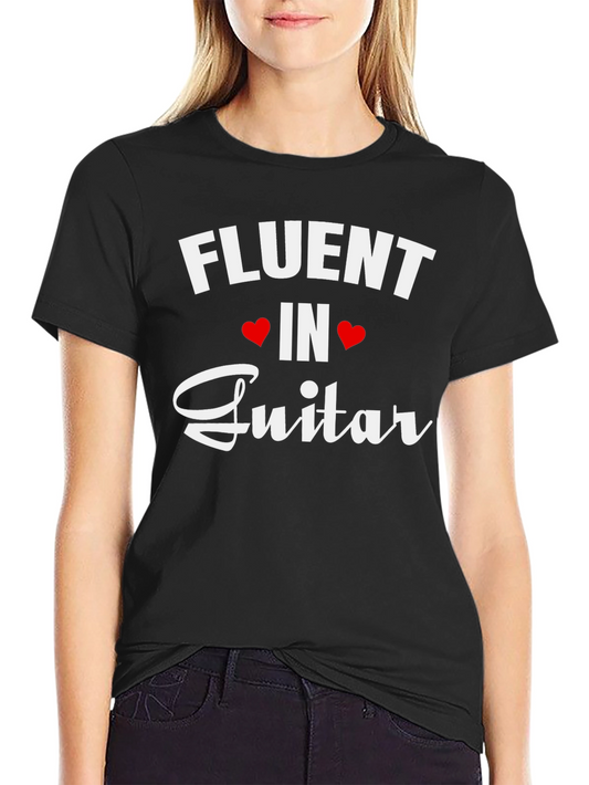 Fluent in Guitar T-Shirt - Music Lover Tee