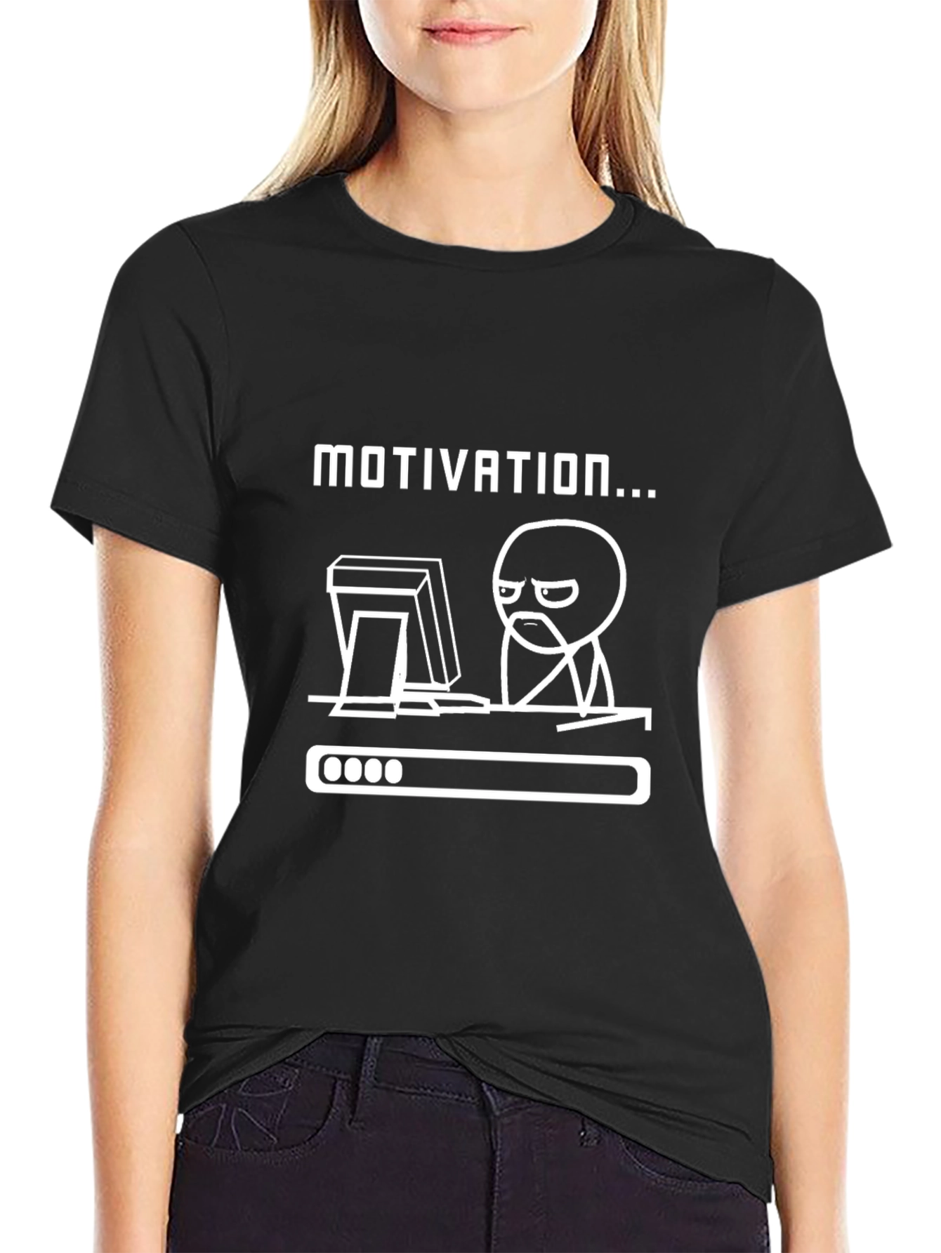 Motivation Loading Funny Graphic Tee