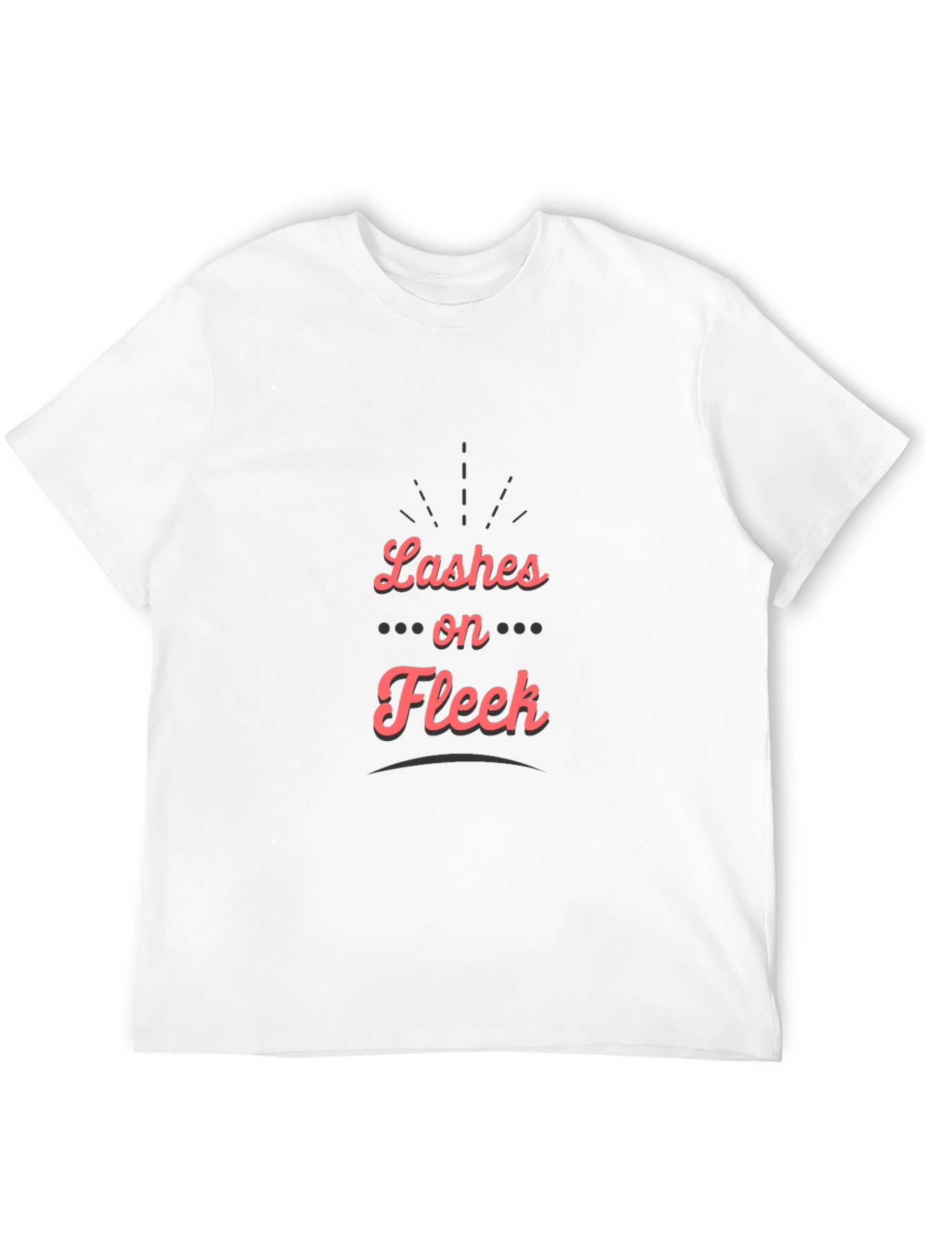 Lashes on Fleek Graphic Tee - Stylish Black T-Shirt
