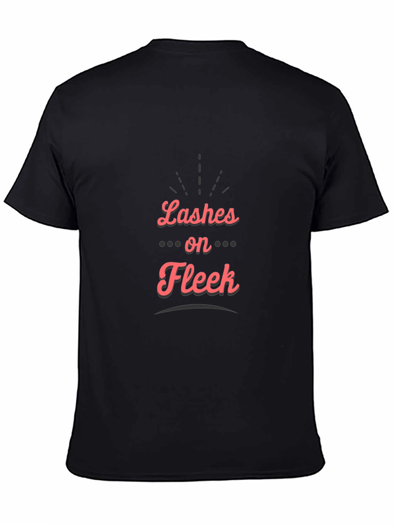 Lashes on Fleek Graphic Tee - Stylish Black T-Shirt