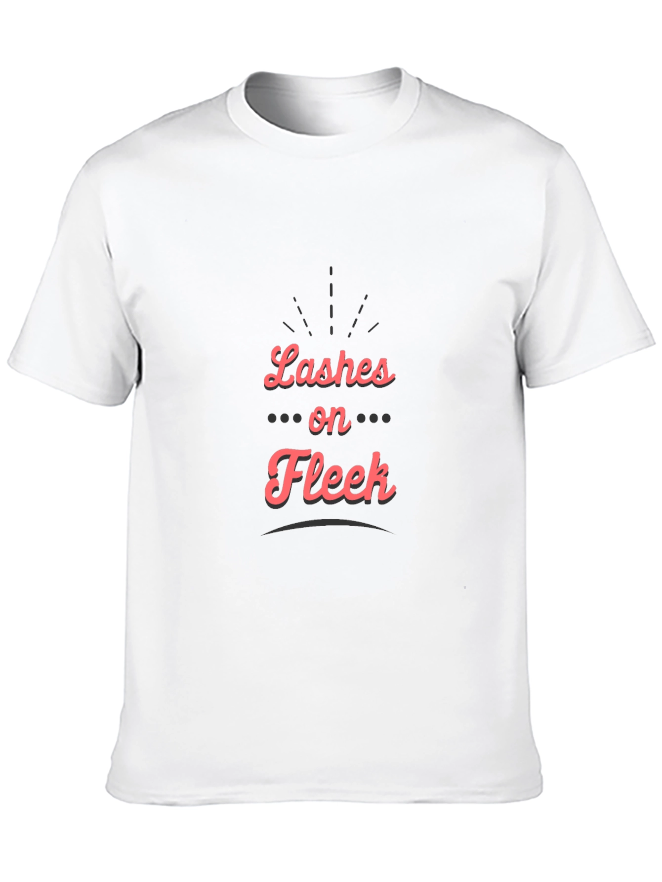 Lashes on Fleek Graphic Tee - Stylish Black T-Shirt