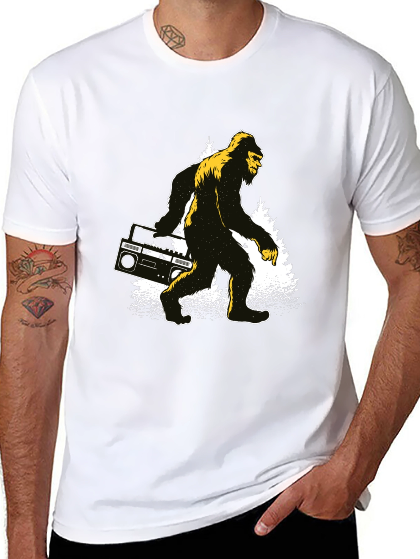 Bigfoot Boombox Graphic T-Shirt