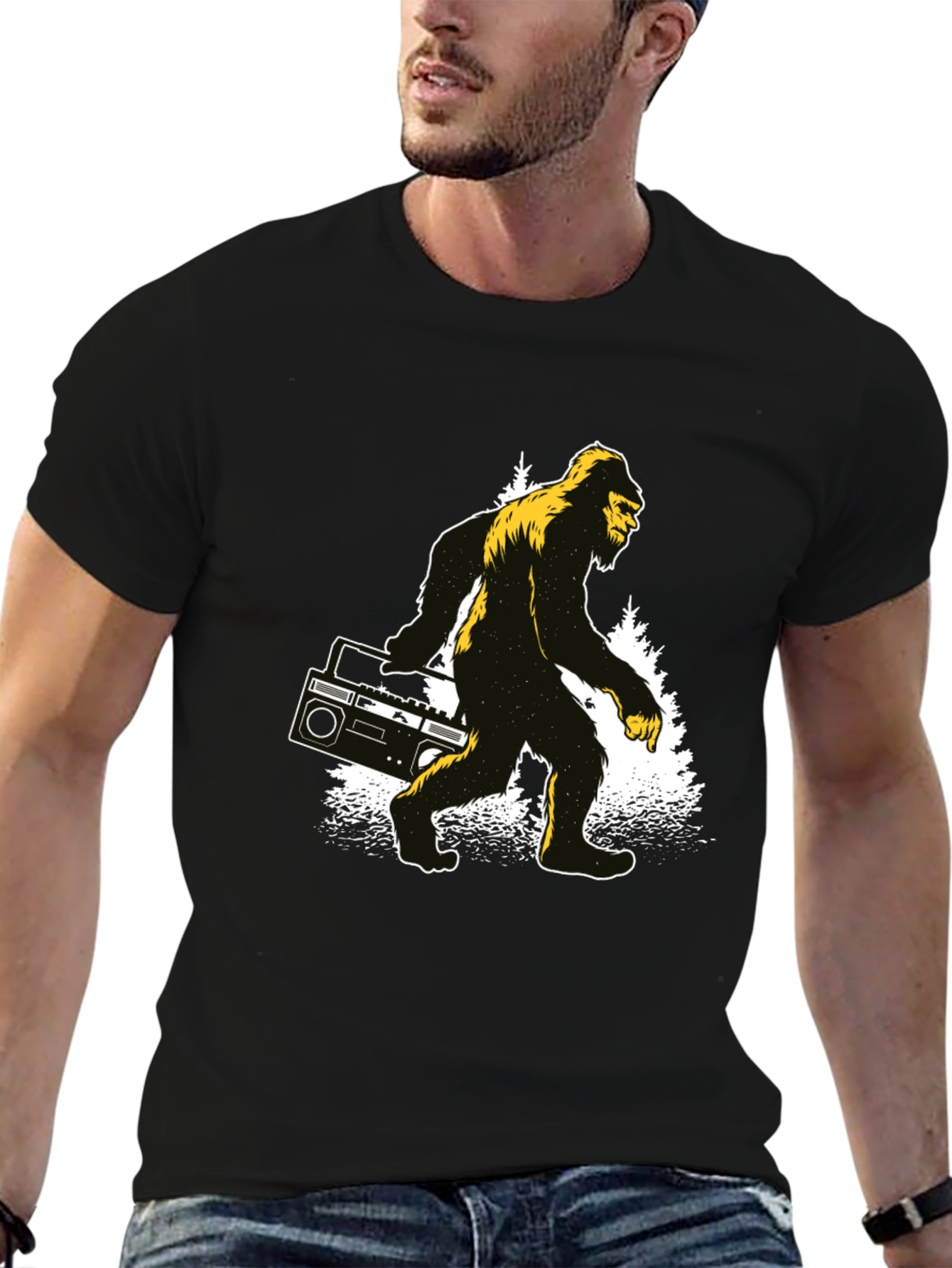 Bigfoot Boombox Graphic T-Shirt