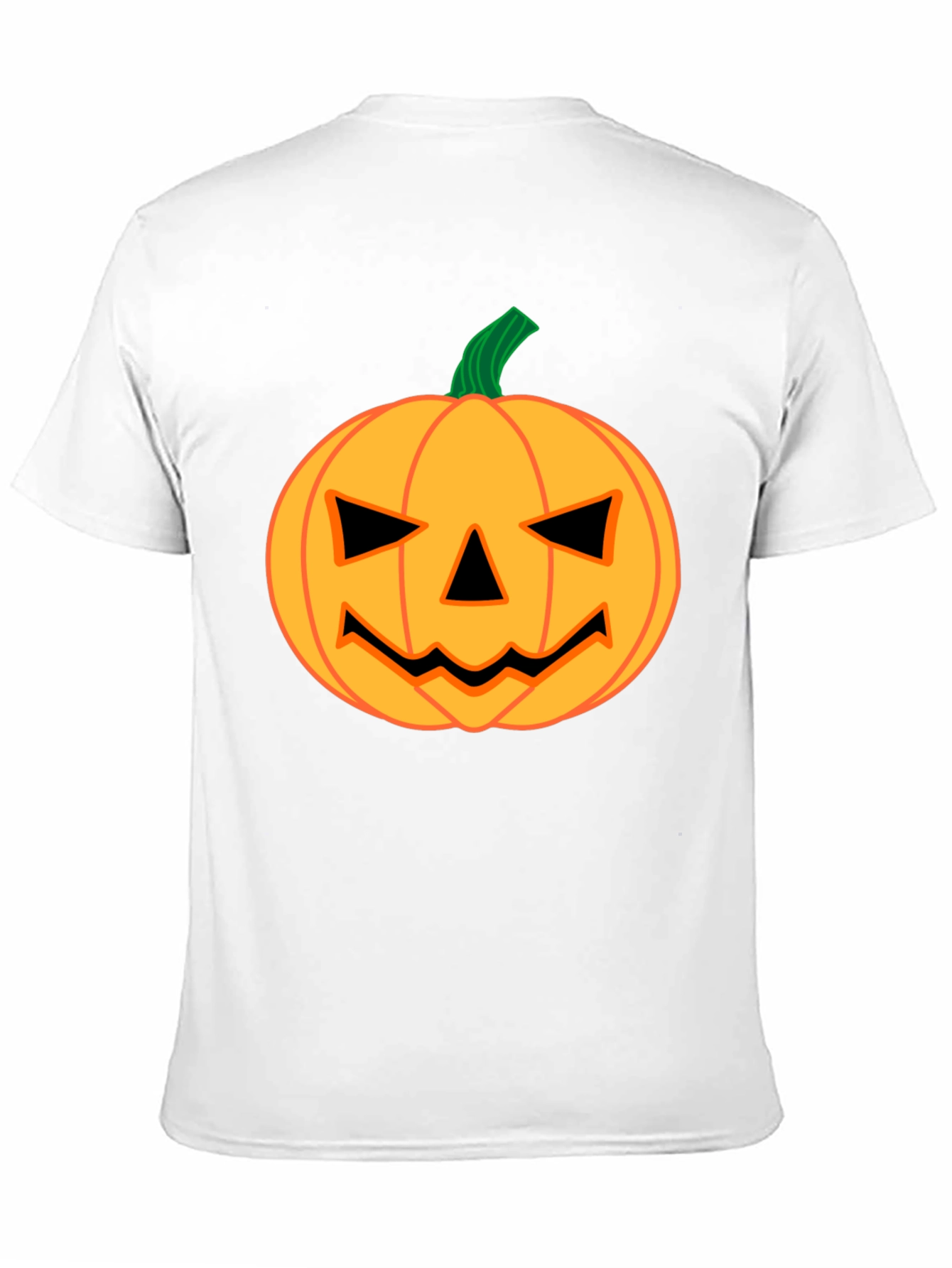 Halloween Pumpkin Face Graphic Tee - Spooky Season Apparel