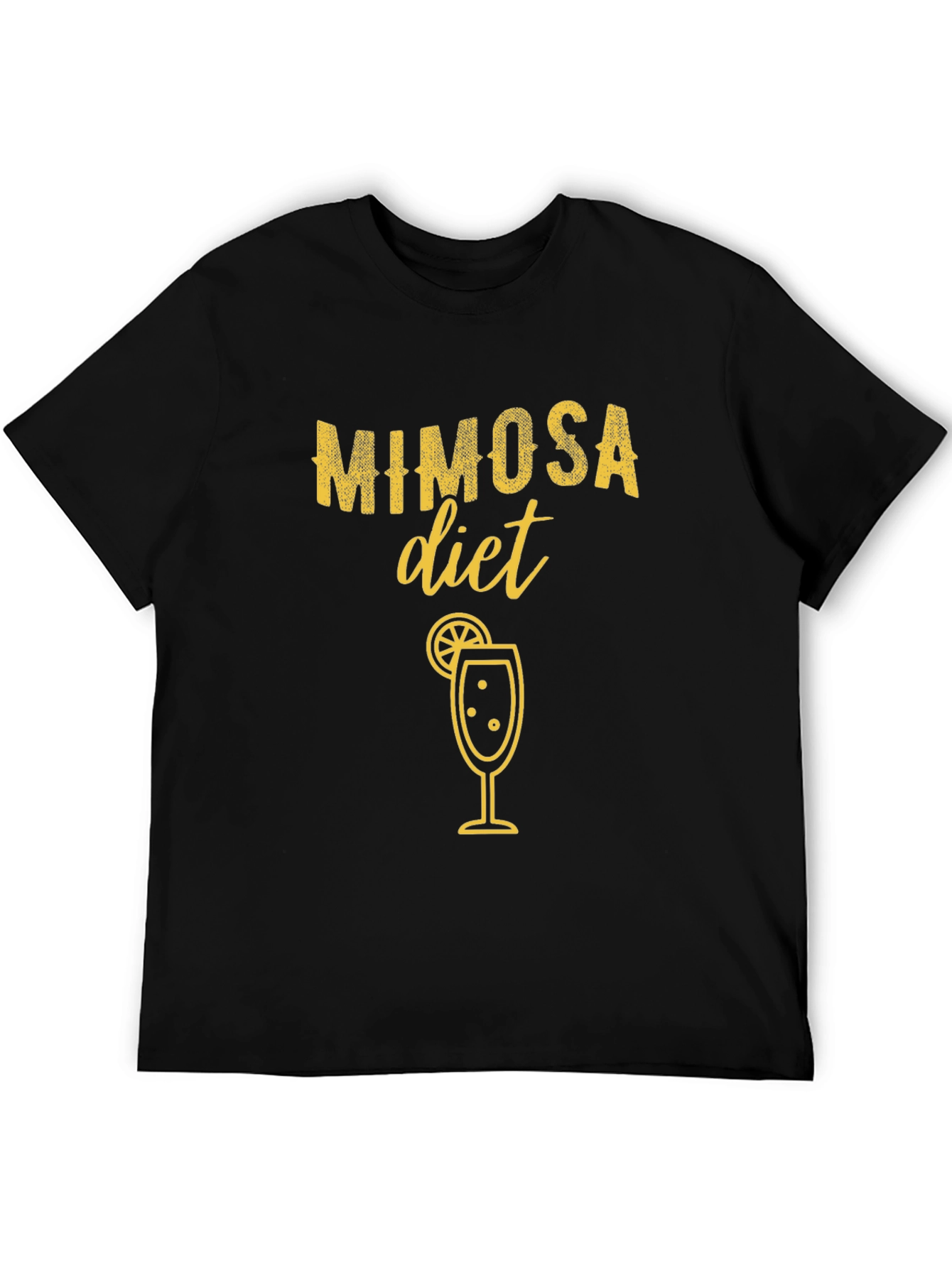 Mimosa Diet Graphic T-Shirt - Black