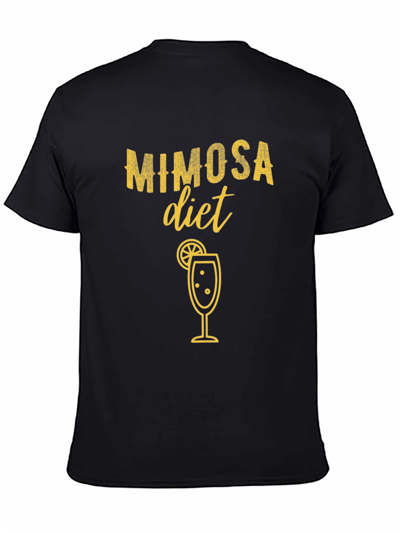 Mimosa Diet Graphic T-Shirt - Black