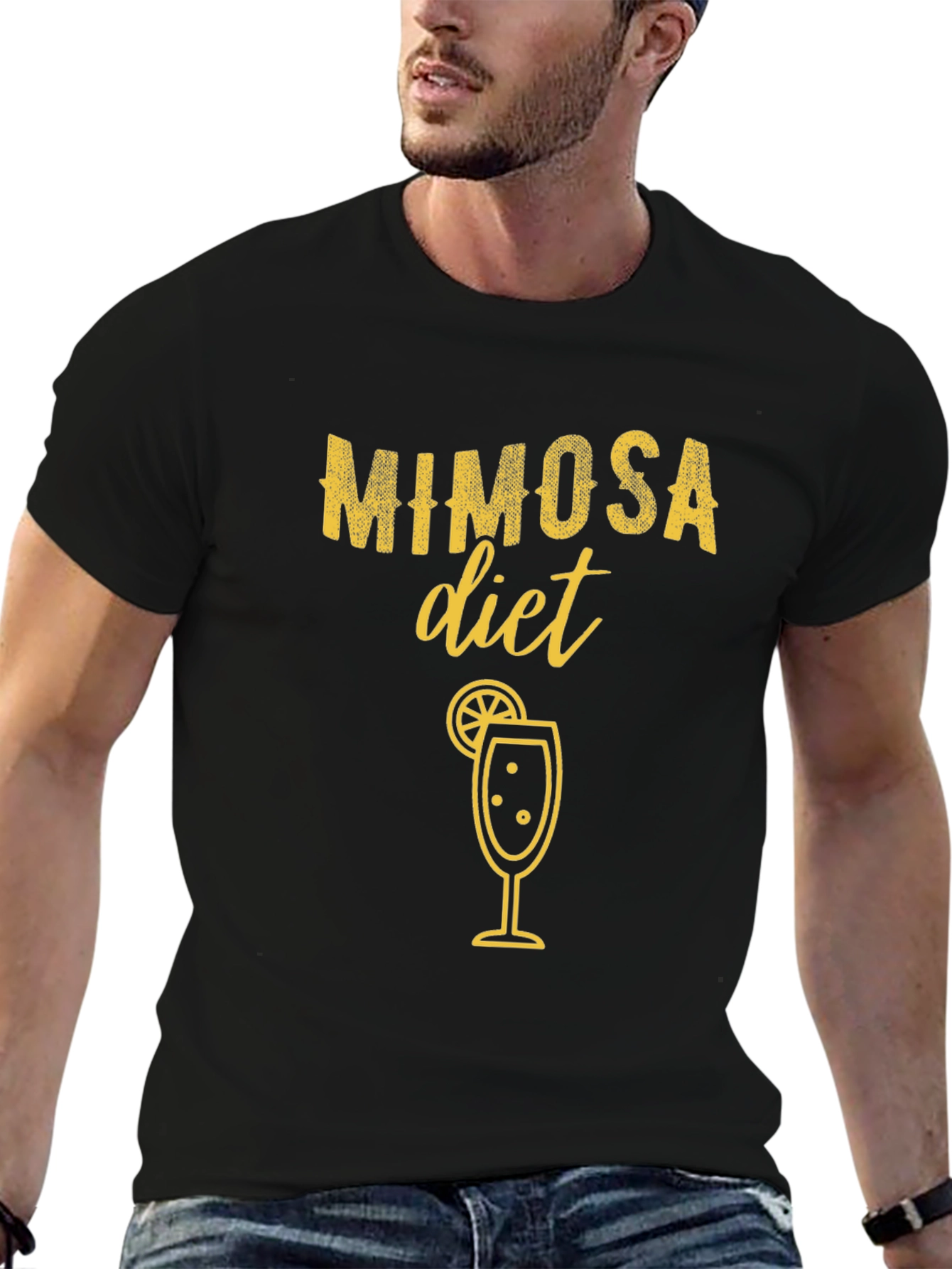 Mimosa Diet Graphic T-Shirt - Black