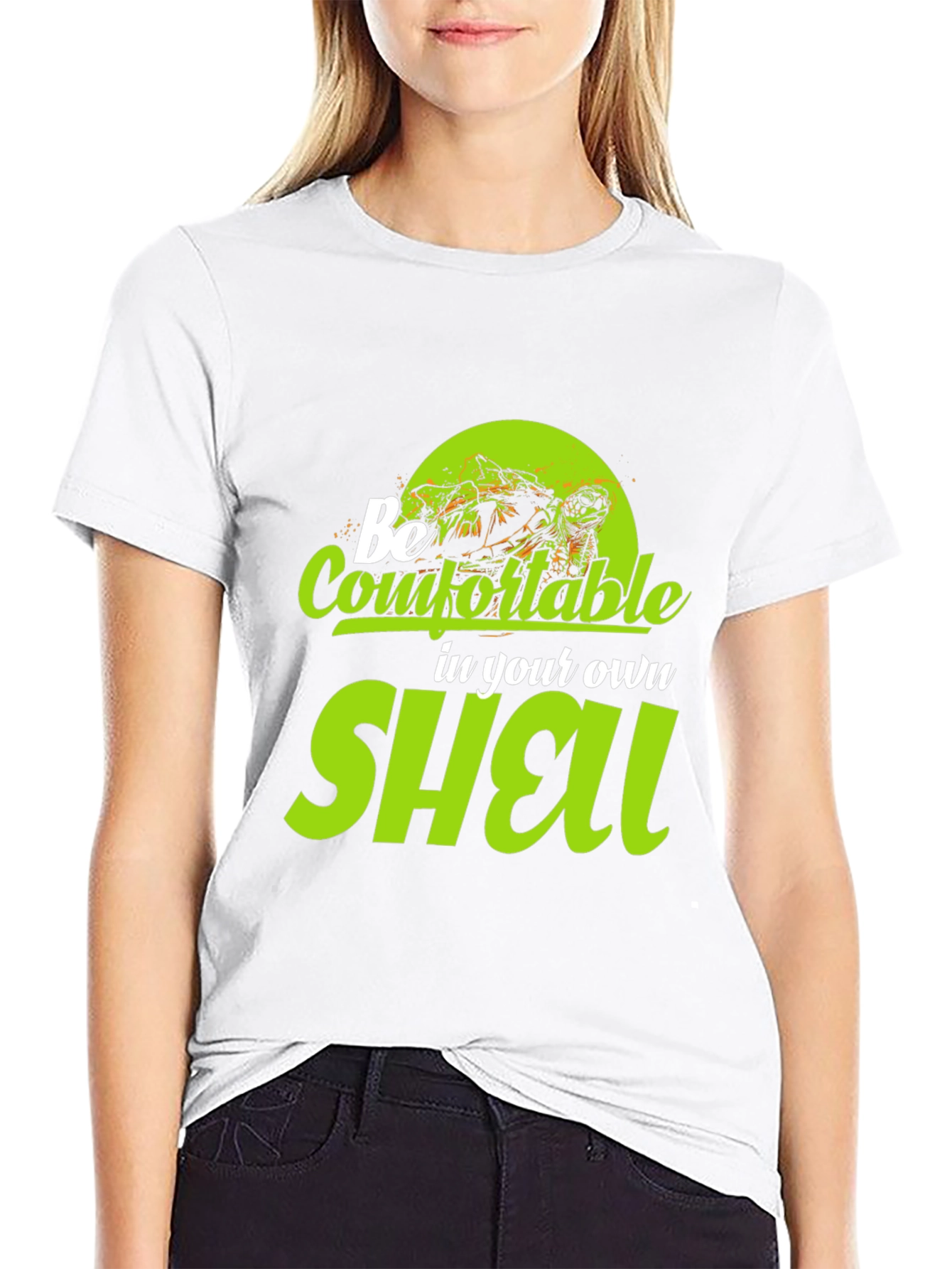Be Comfortable in Your Own Shell Black T-Shirt