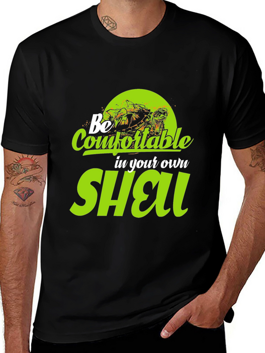 Be Comfortable in Your Own Shell Black T-Shirt