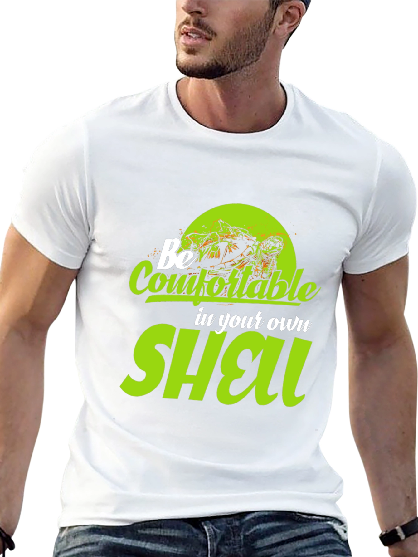 Be Comfortable in Your Own Shell Black T-Shirt