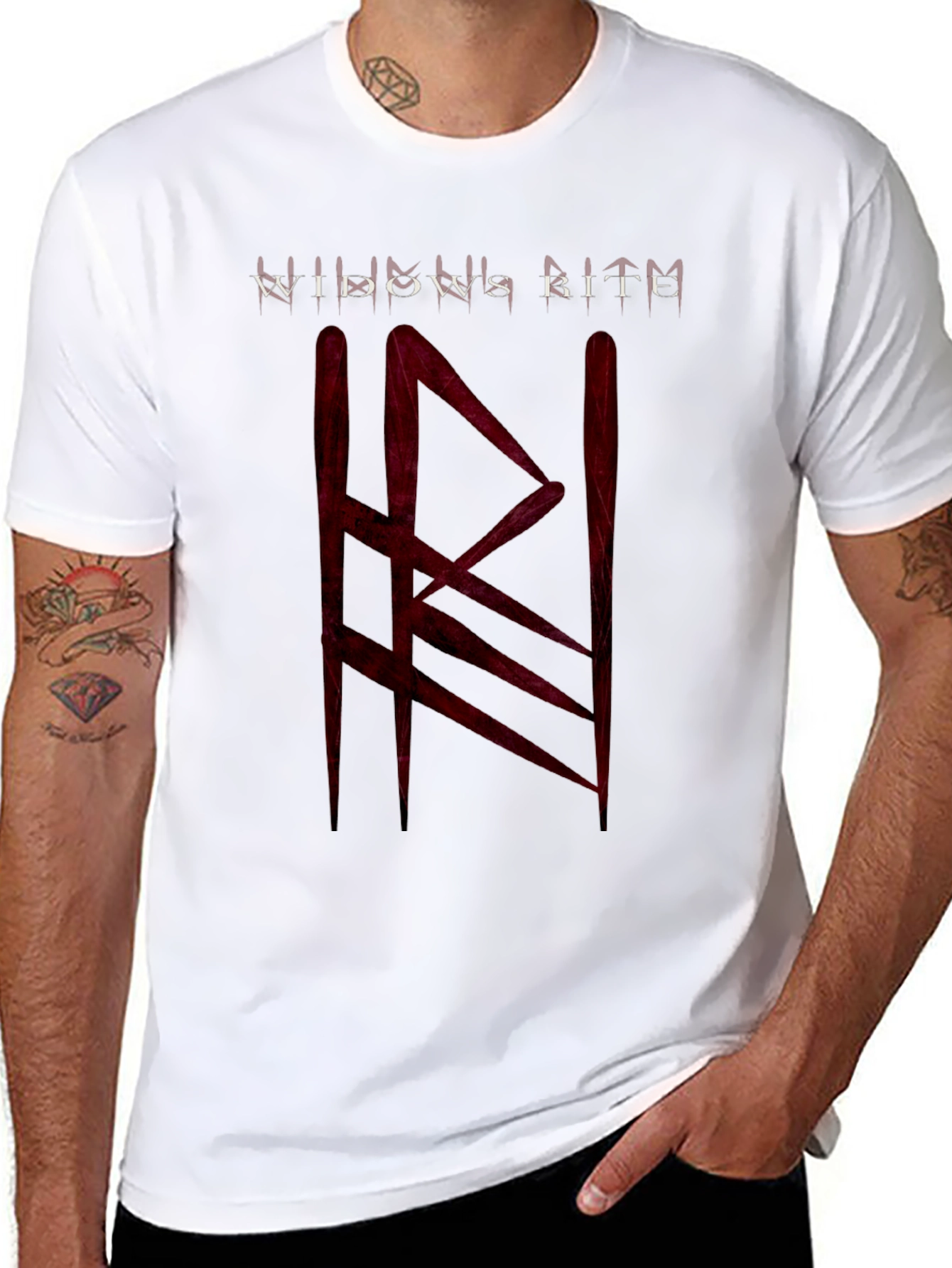 Widows Bite Graphic Tee - Black Cotton T-Shirt