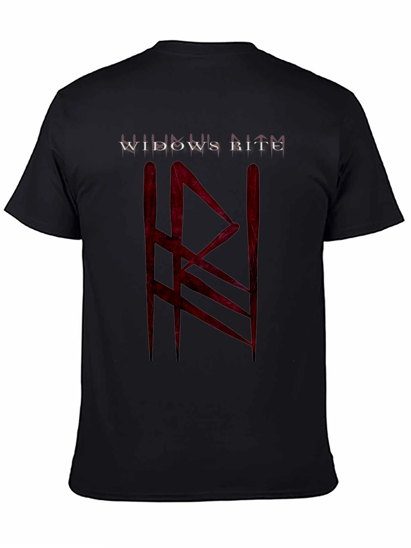 Widows Bite Graphic Tee - Black Cotton T-Shirt