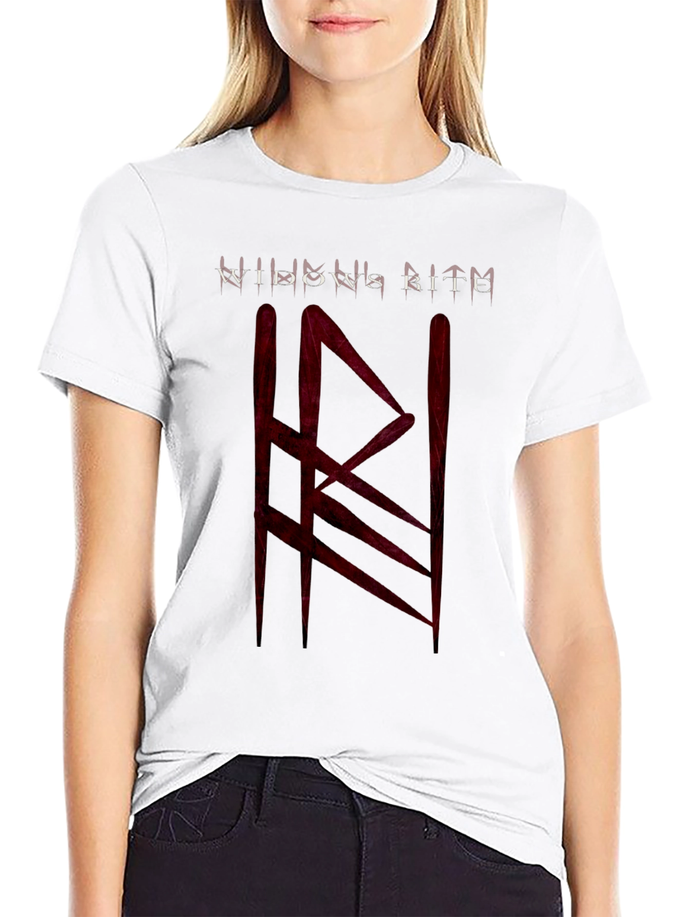 Widows Bite Graphic Tee - Black Cotton T-Shirt