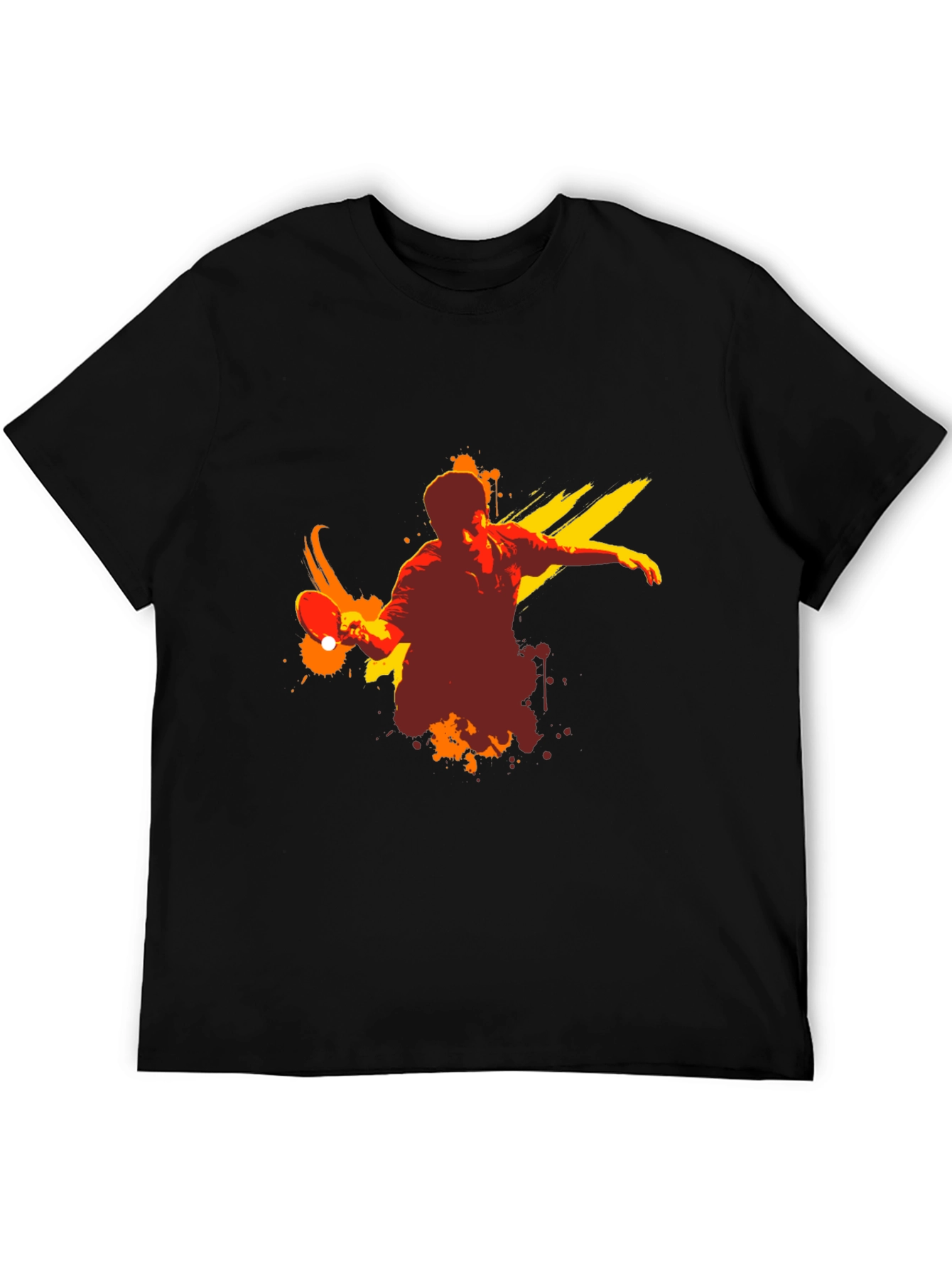 Table Tennis Graphic Tee - Black