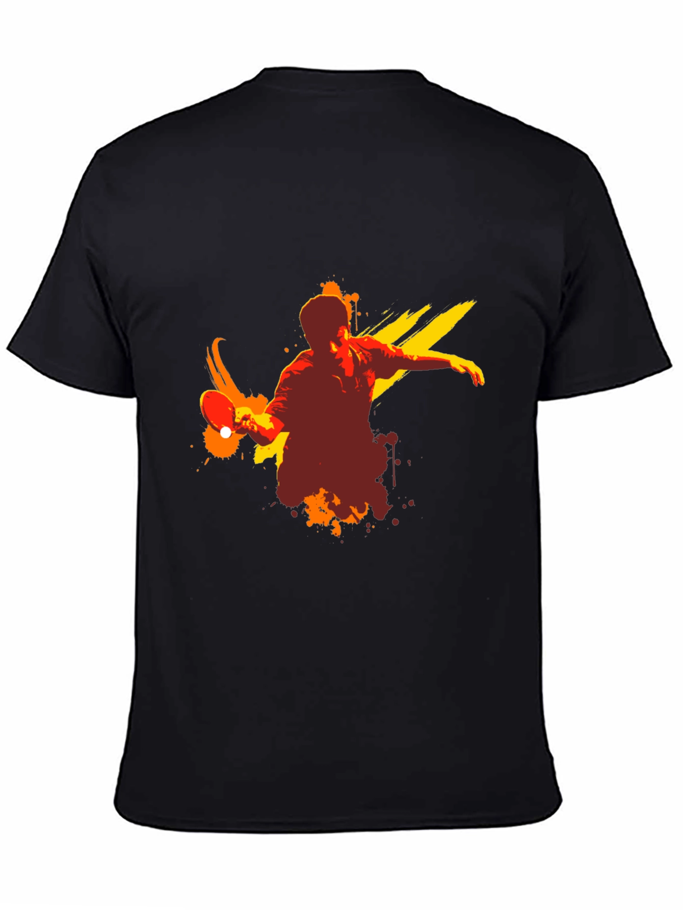 Table Tennis Graphic Tee - Black