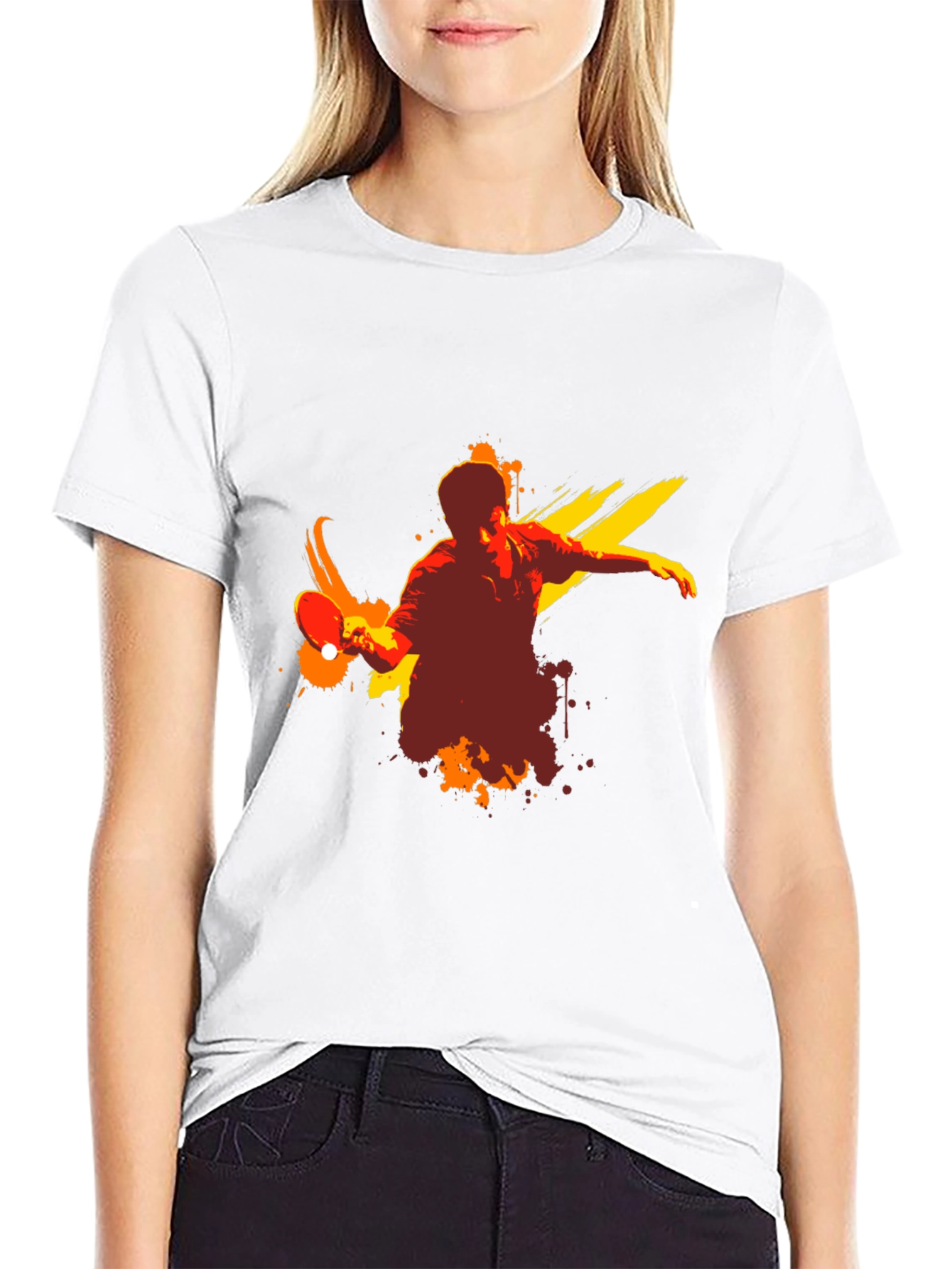 Table Tennis Graphic Tee - Black